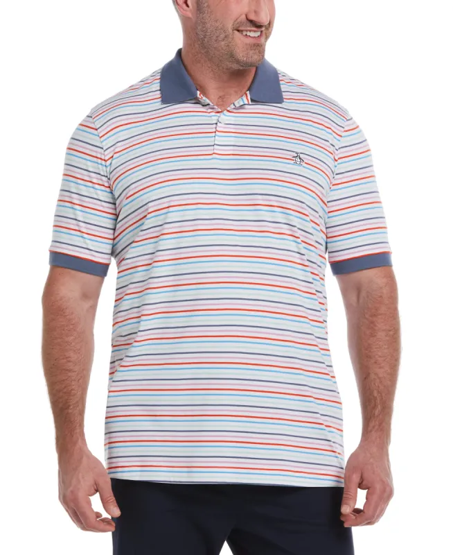 Original Penguin Big & Tall Knit Jersey Stripe Polo sold by Cubavera