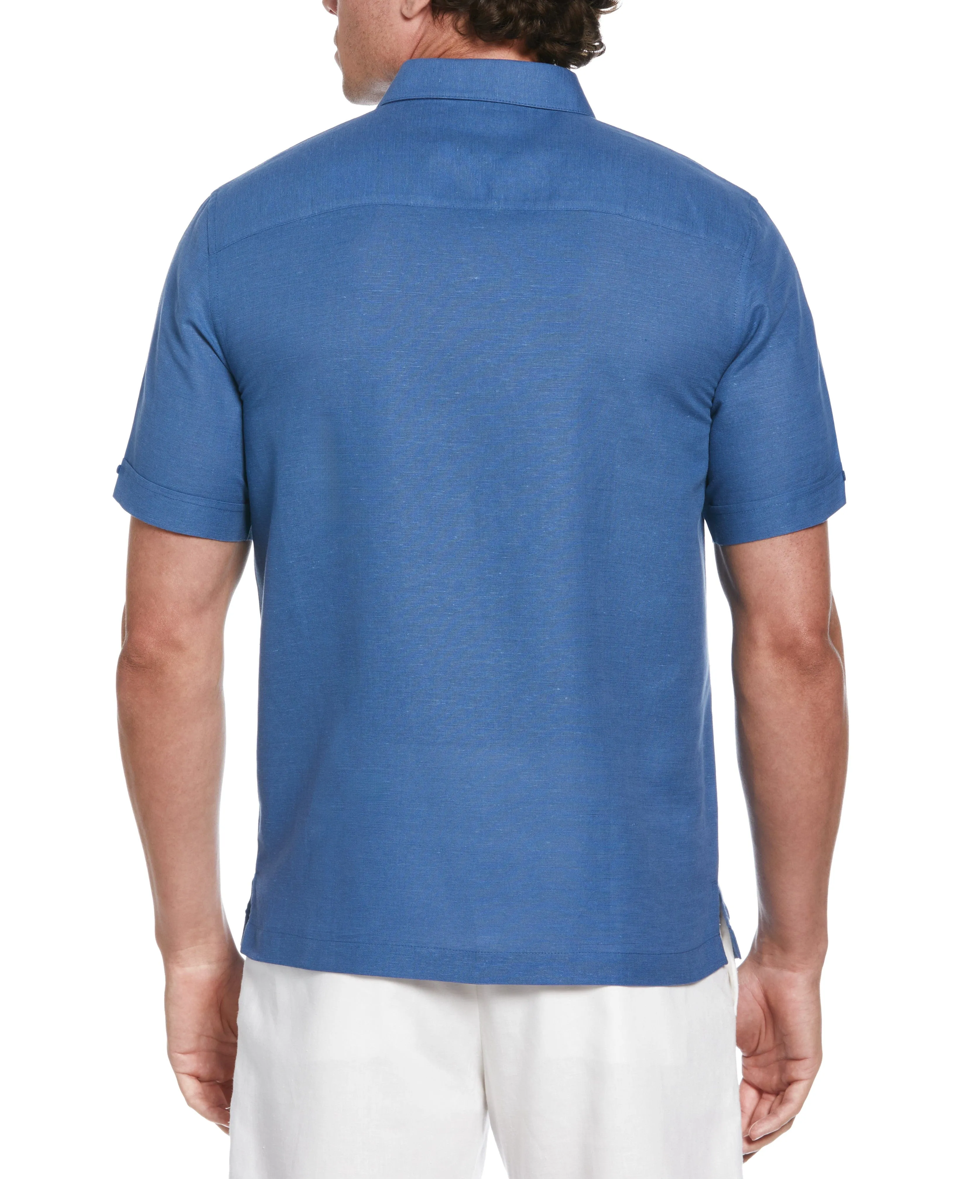 Linen Blend Gradient Panel Shirt sold by Cubavera product image thumbnail 3