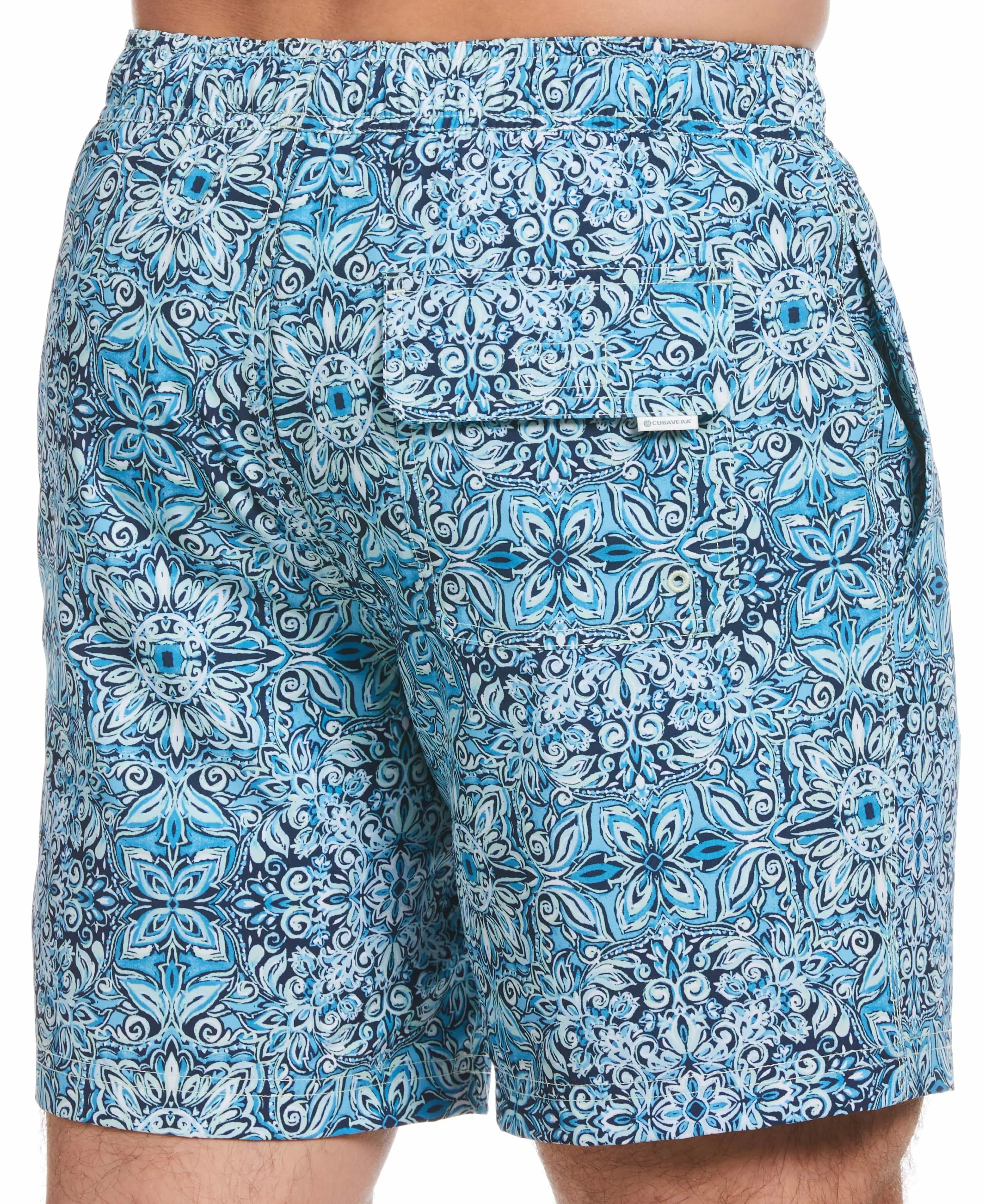 Tile Print 7" Swim Trunks sold by Cubavera product image thumbnail 3