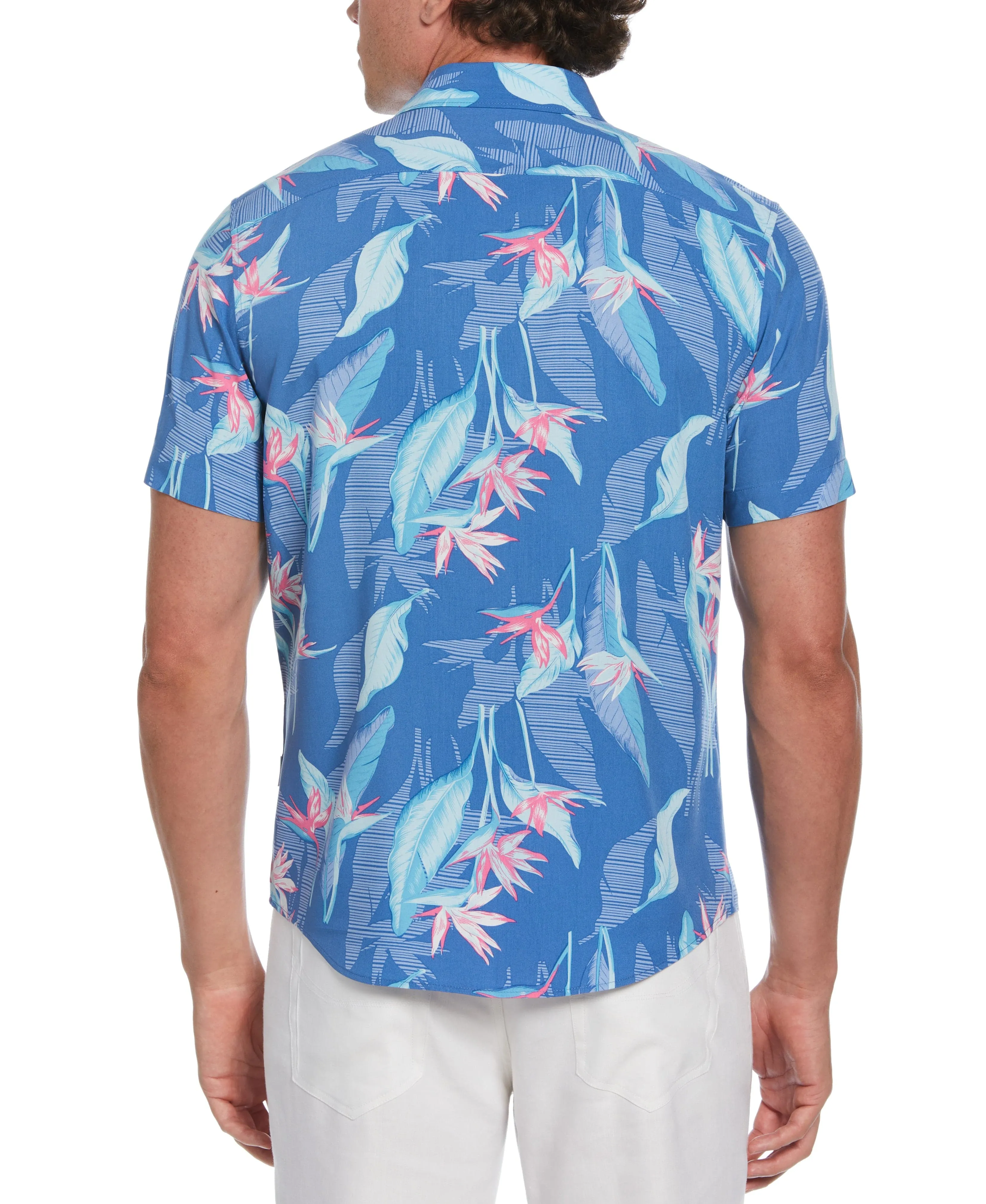 Tropical Leaves Floral Print Shirt sold by Cubavera product image thumbnail 2