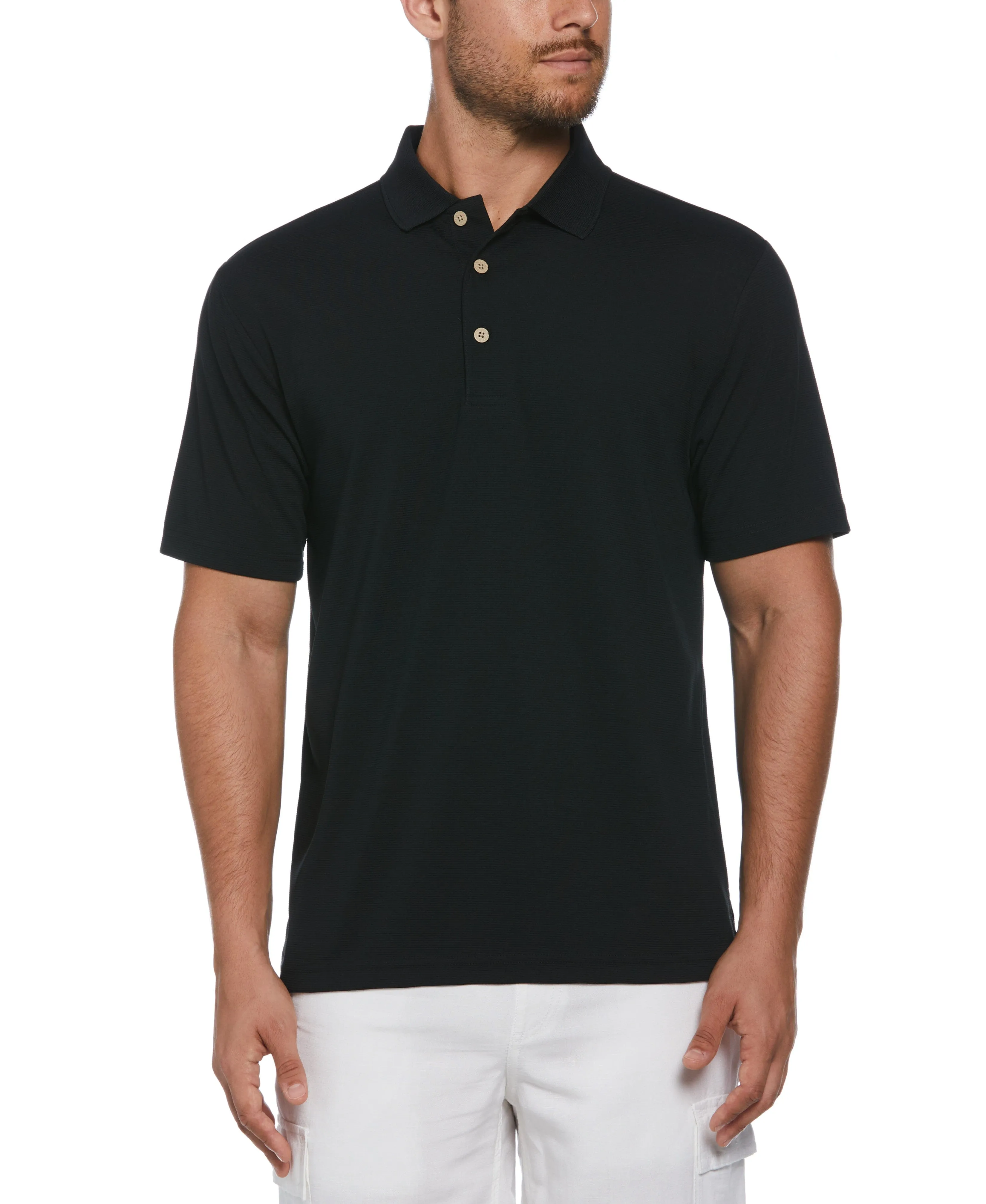 Big & Tall Solid Textured Polo sold by Cubavera