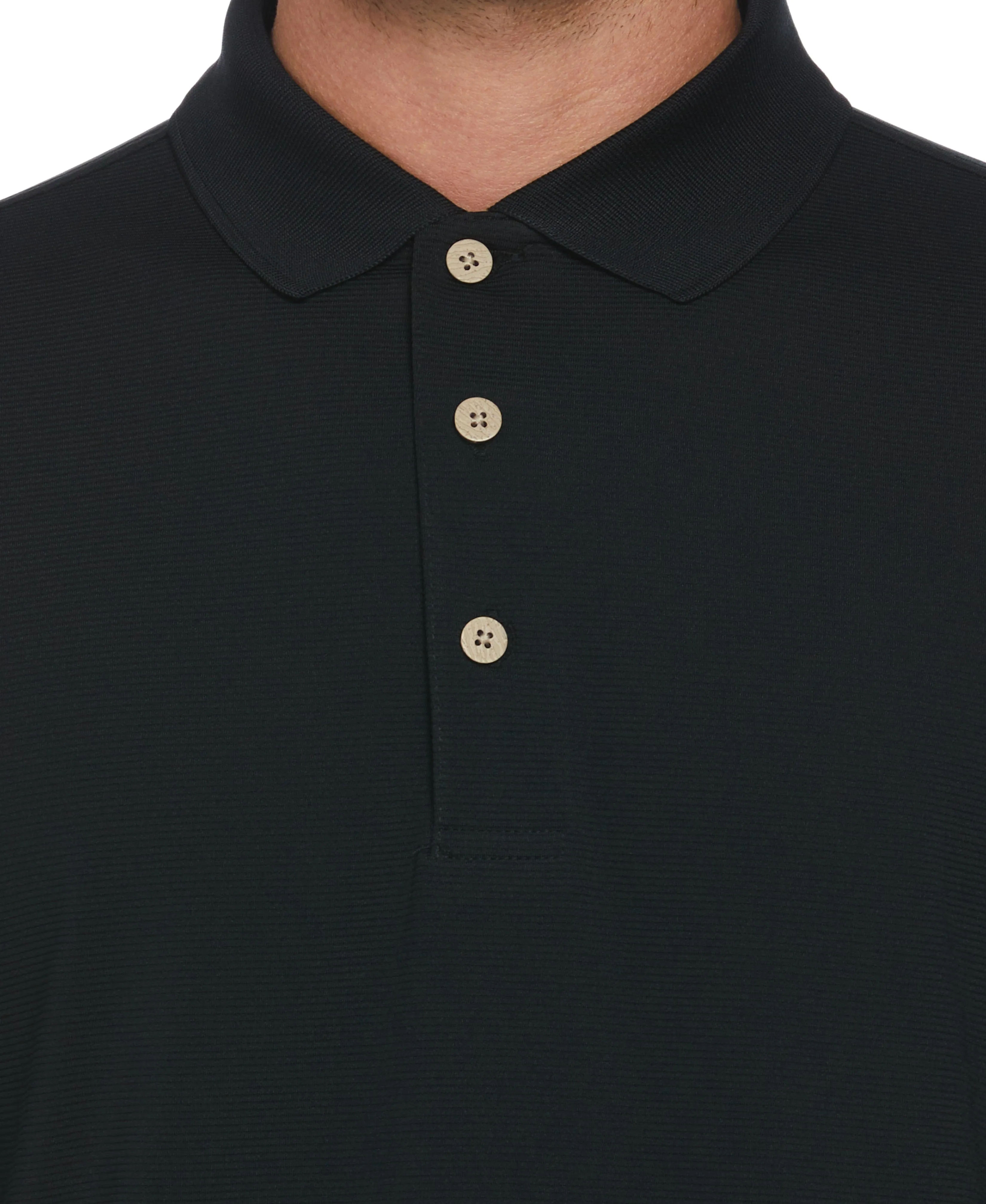 Big & Tall Solid Textured Polo sold by Cubavera product image thumbnail 3