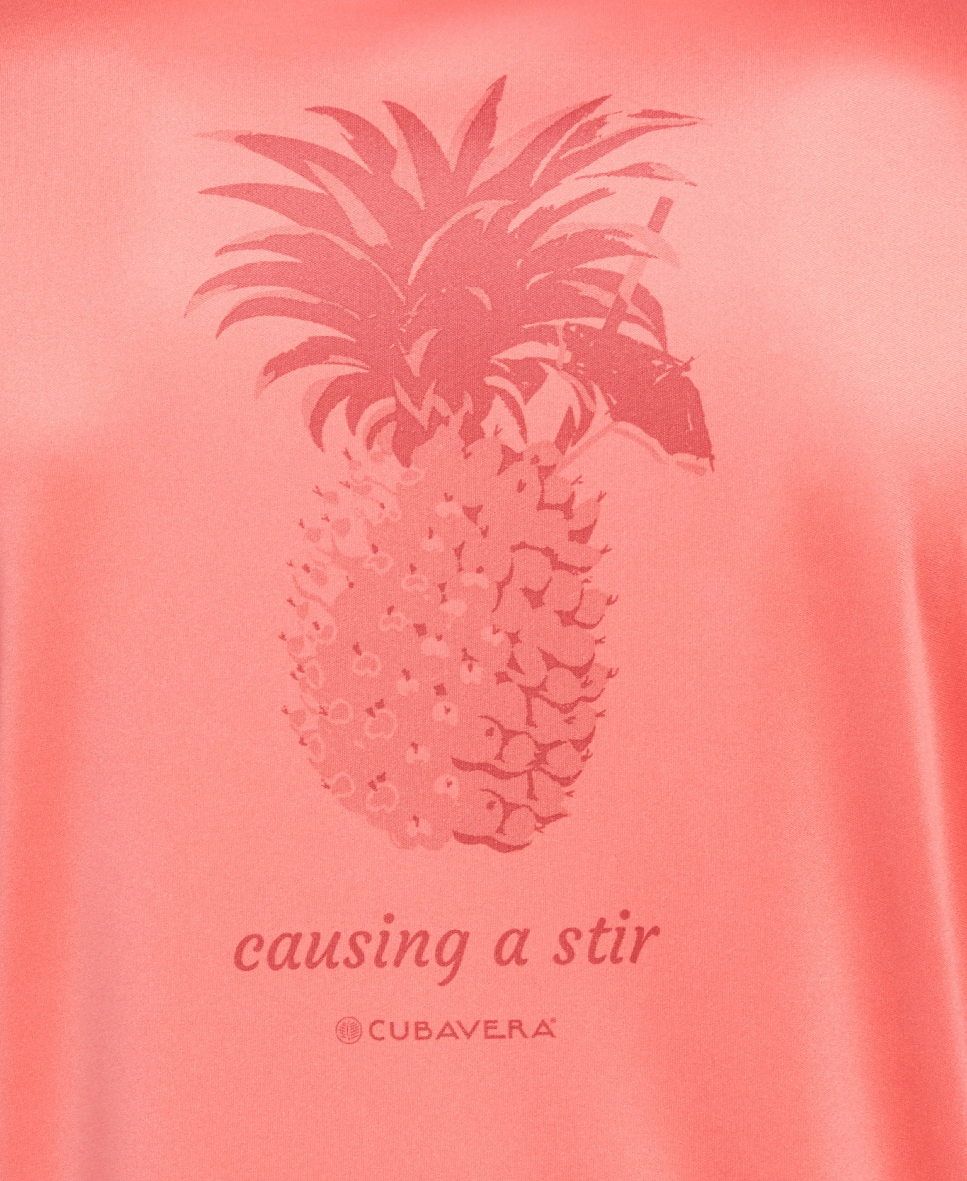 Sun Protection Pineapple Print Stretch Shirt sold by Cubavera product image thumbnail 4