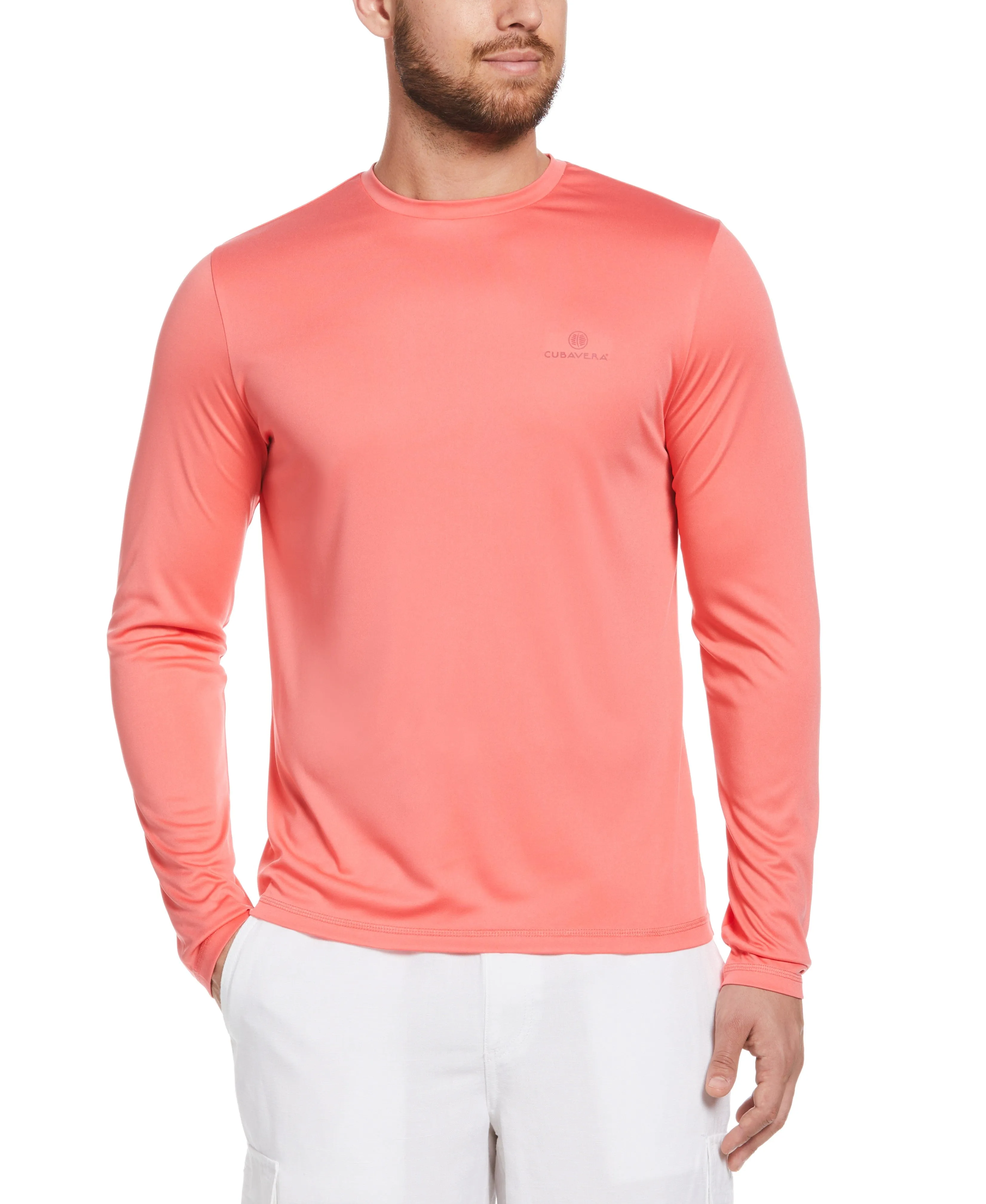 Sun Protection Pineapple Print Stretch Shirt sold by Cubavera