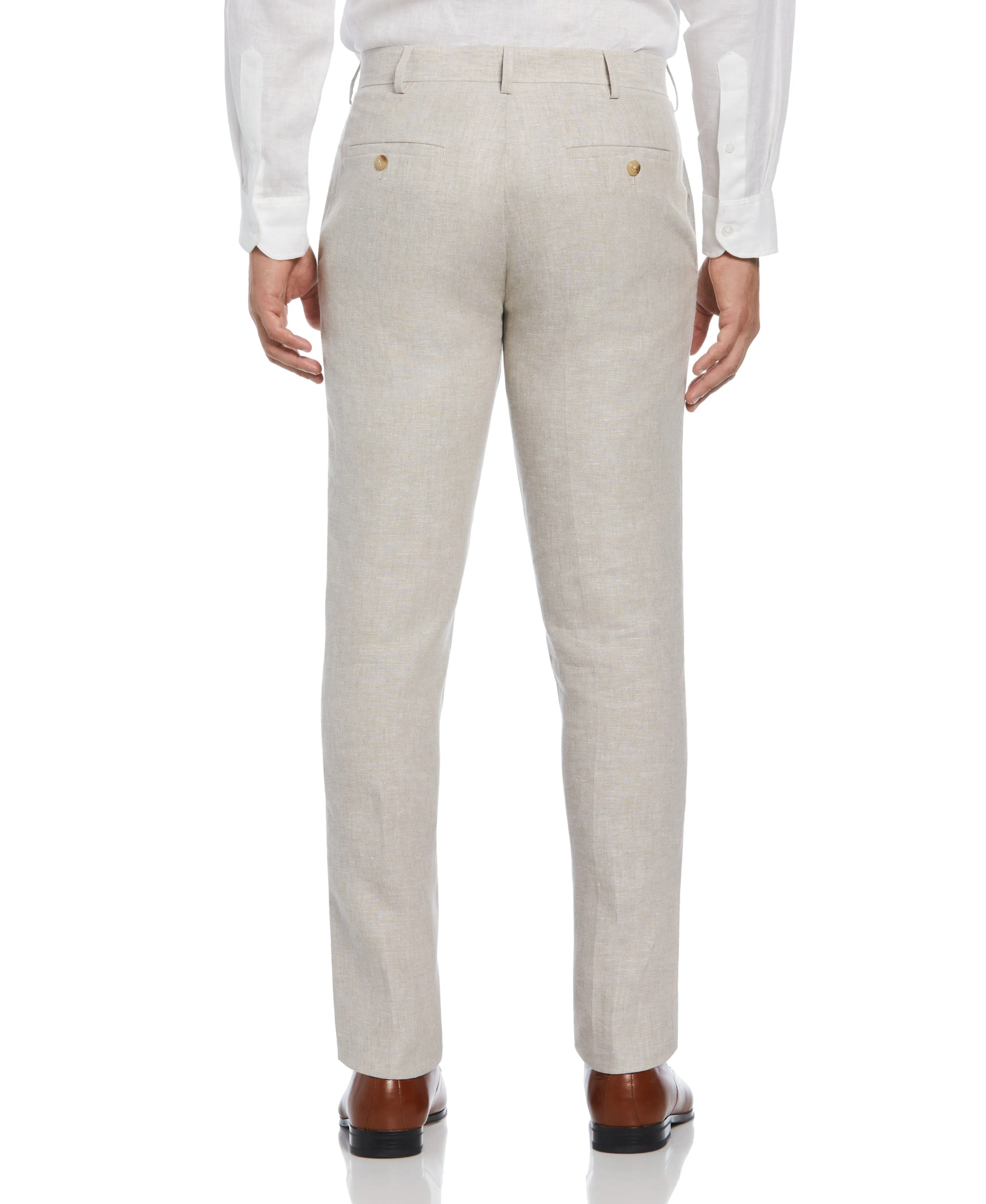 Delave Linen Flat Front Pant sold by Cubavera product image thumbnail 2