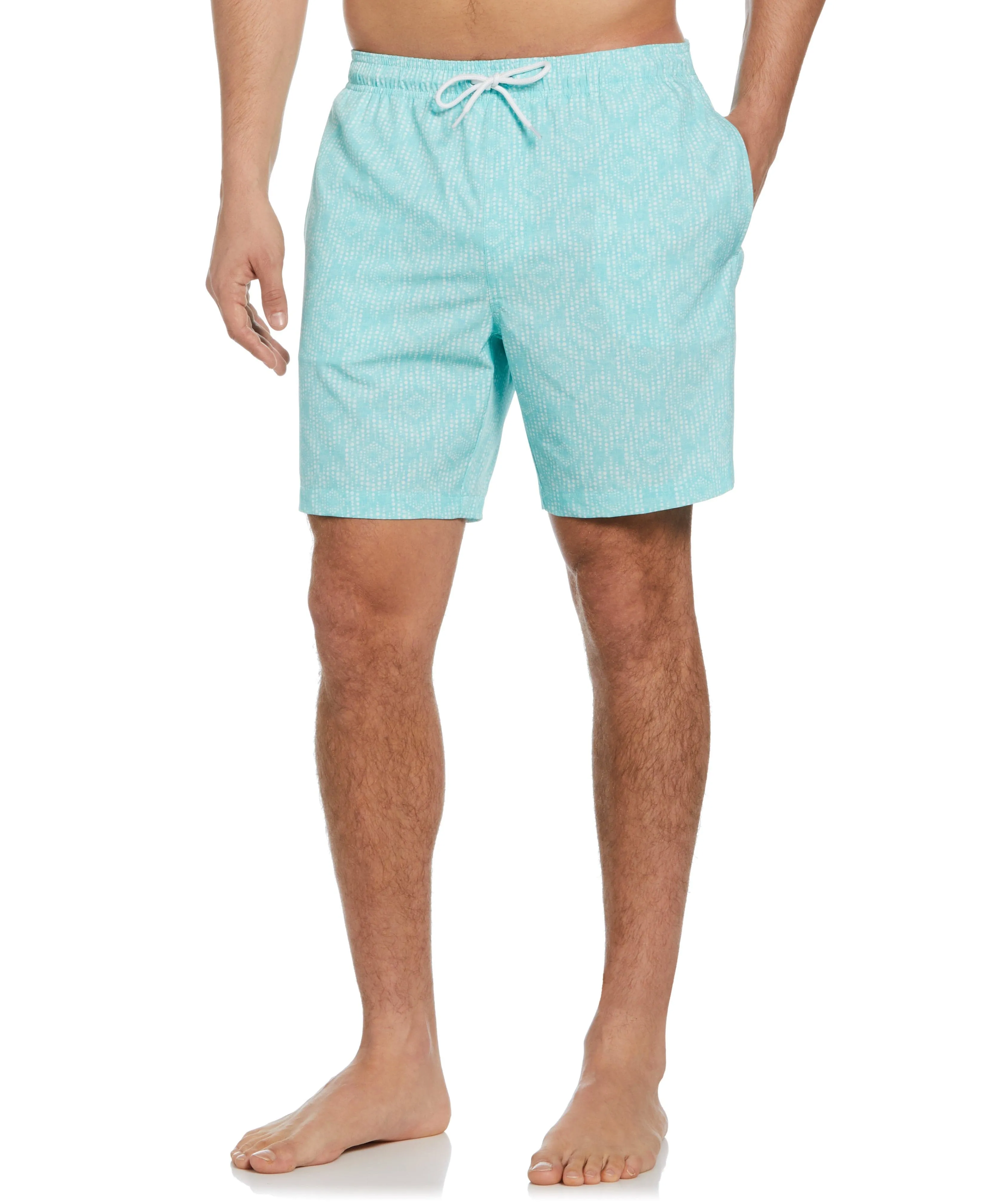 Geo Print Swim Trunks sold by Cubavera