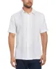 Big & Tall Ombre Embroidered Panel Shirt sold by Cubavera