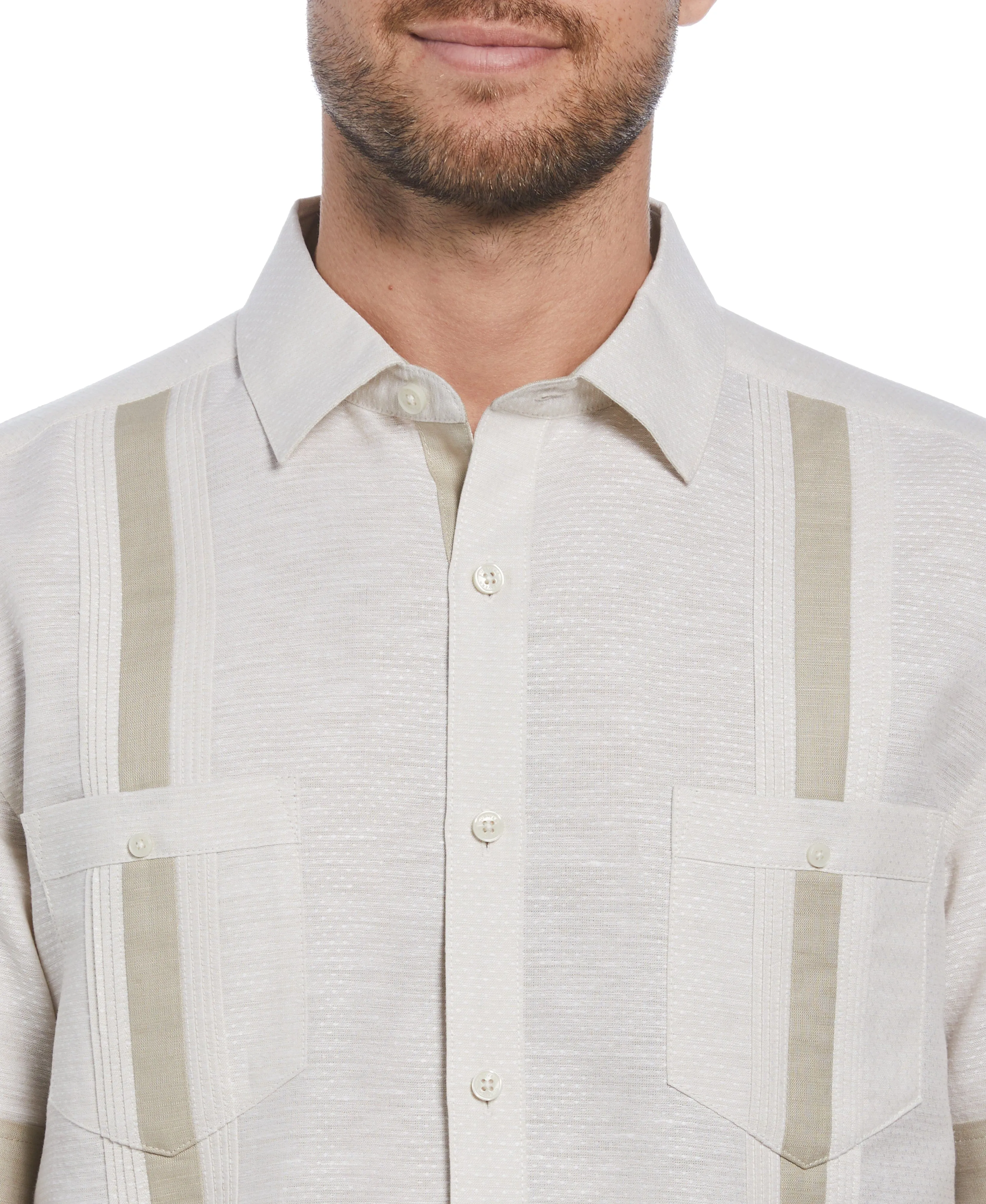 Fashion Double Pocket Guayabera Shirt sold by Cubavera product image thumbnail 3