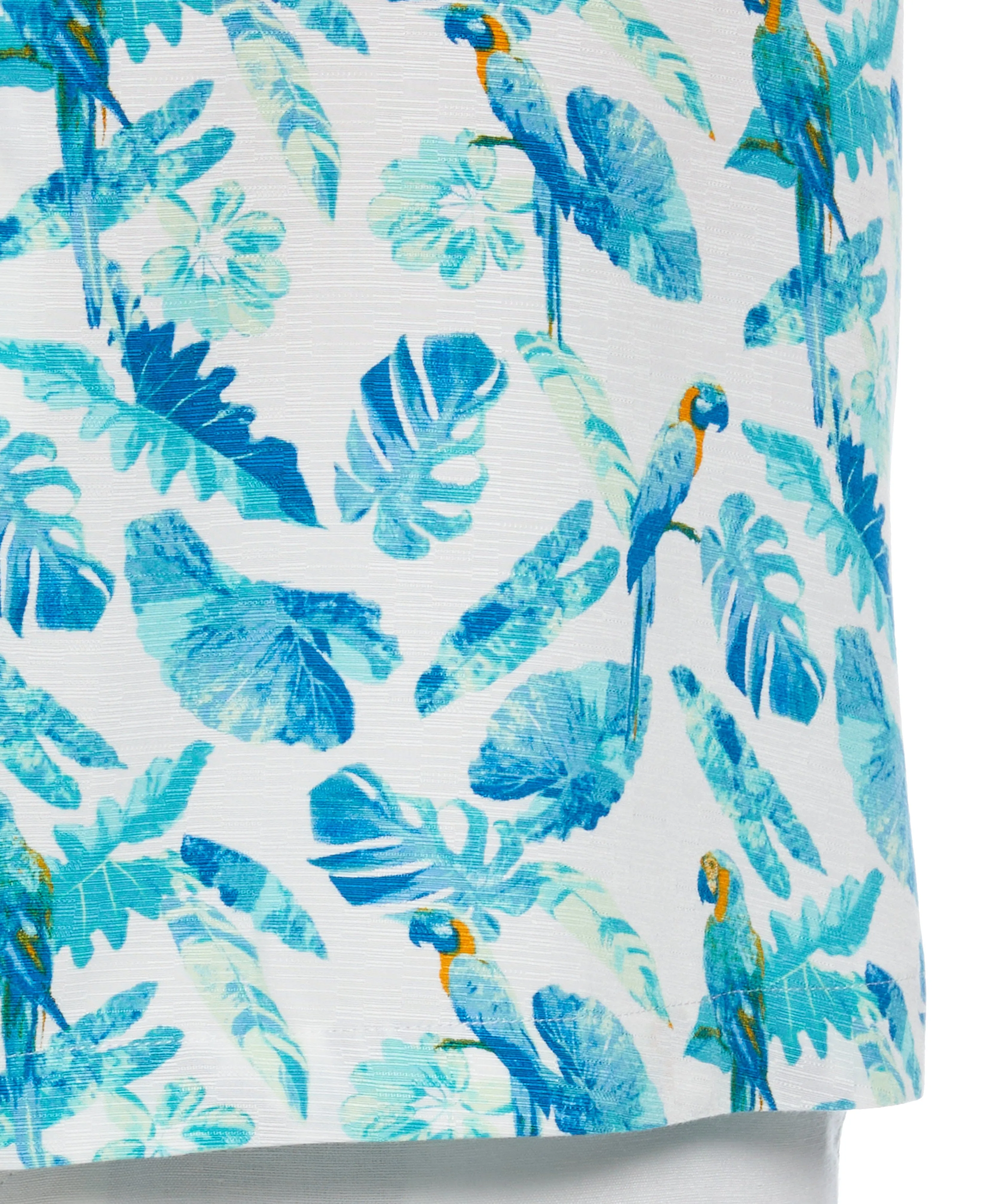 Big & Tall Tropical Parrot Print Shirt sold by Cubavera product image thumbnail 4