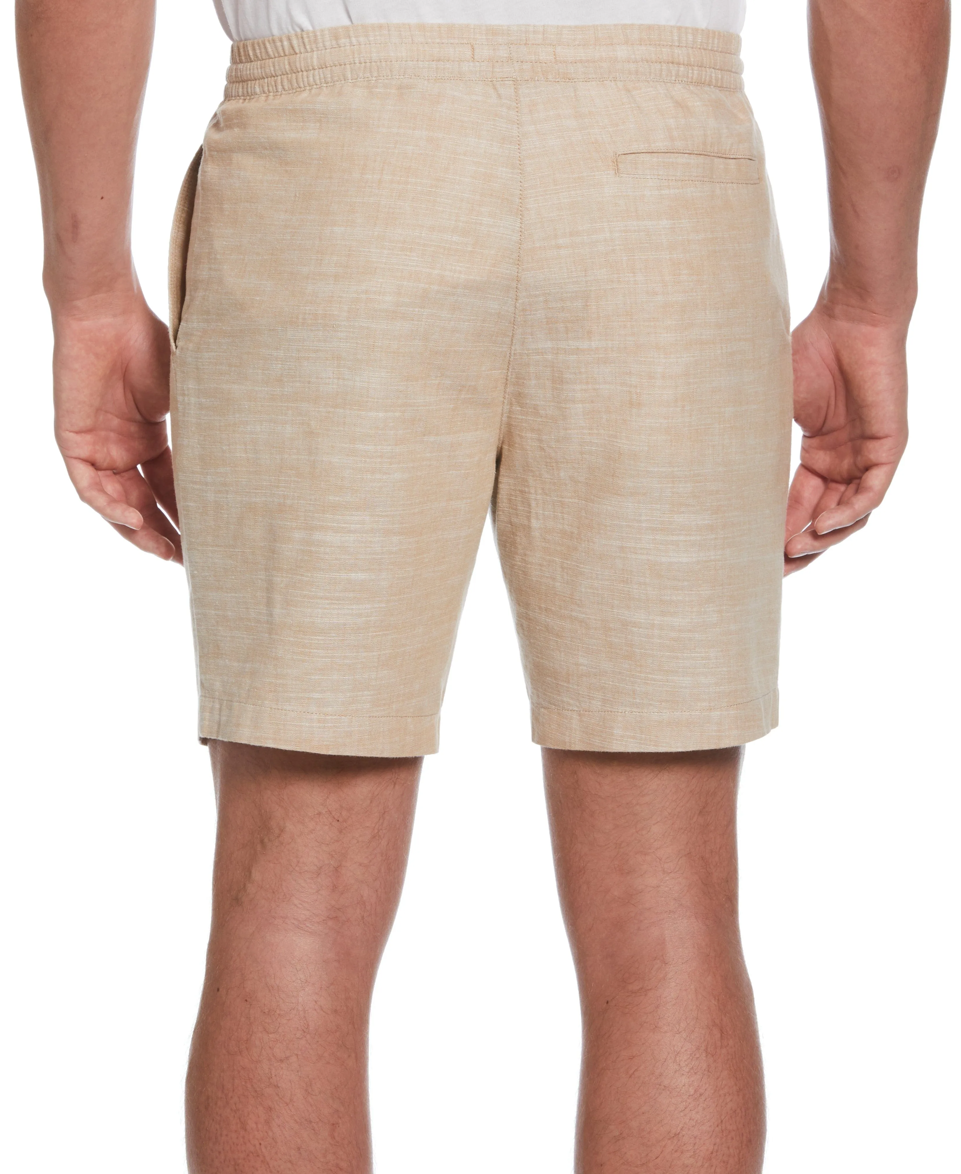 Linen Blend 8" Cross Dyed Slub Short sold by Cubavera product image thumbnail 2