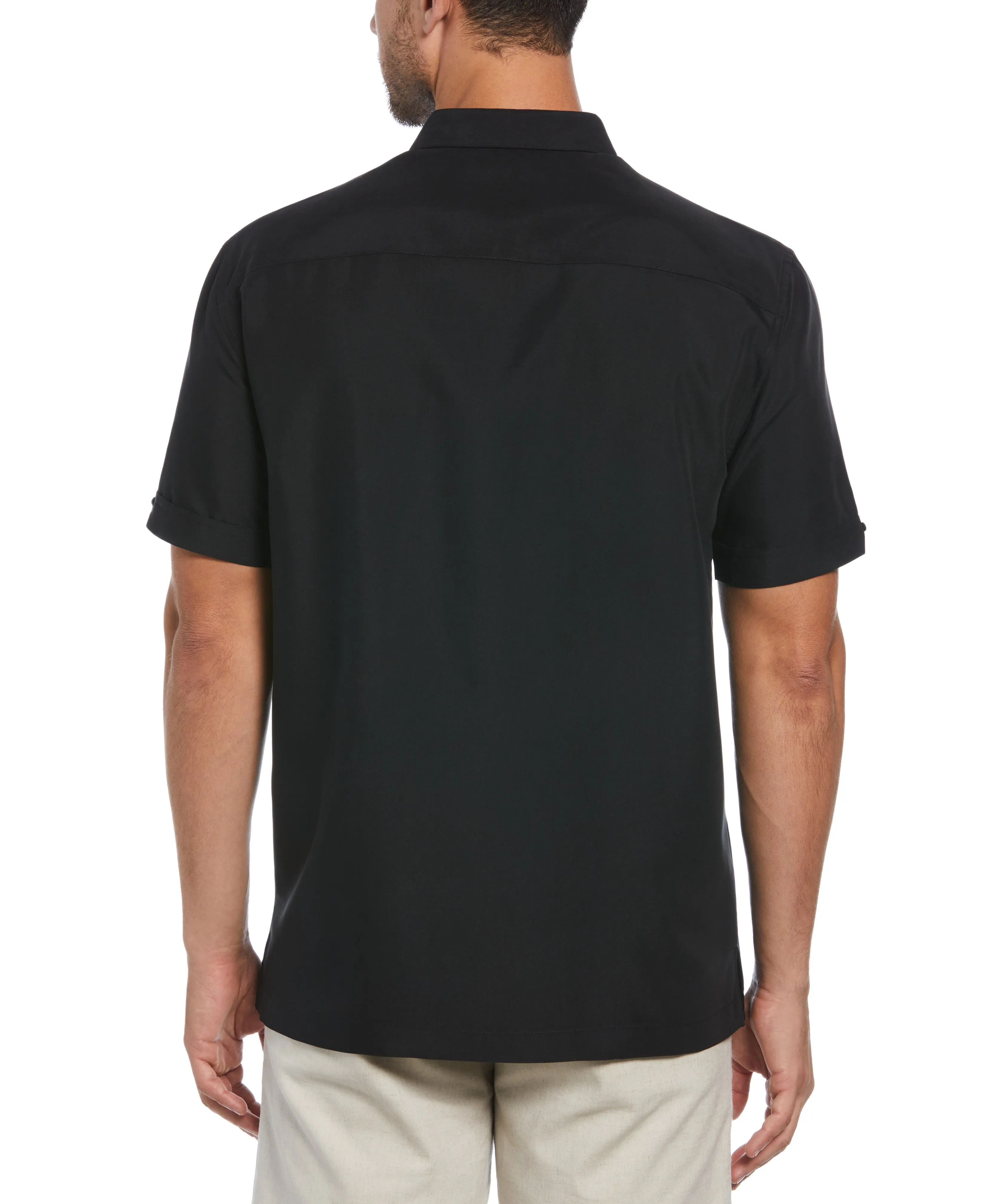 Big & Tall Geo Embroidered Panel Shirt sold by Cubavera product image thumbnail 2