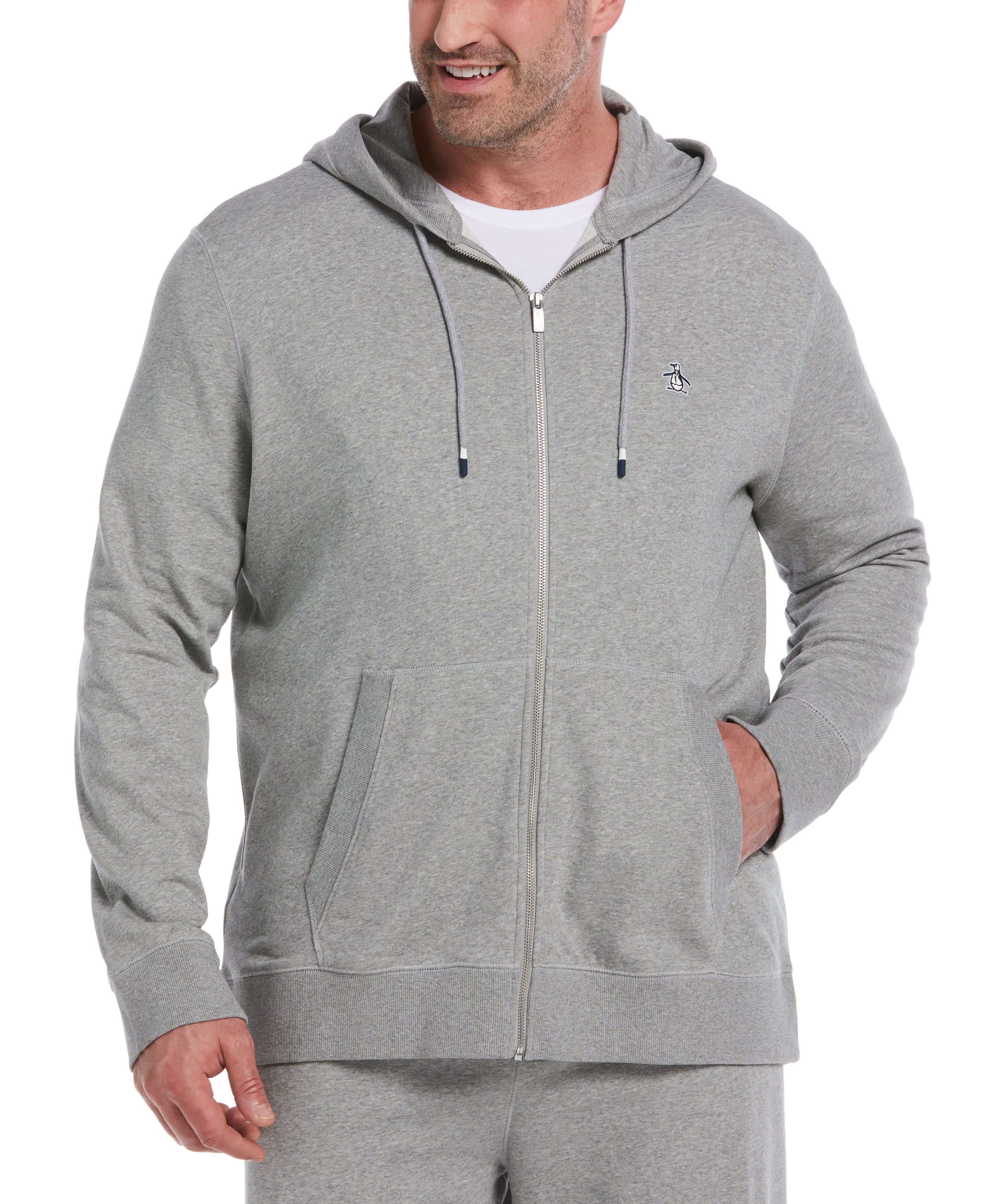 Original Penguin Big And Tall Sticker Pete Full Zip Fleece Hoodie sold by Cubavera