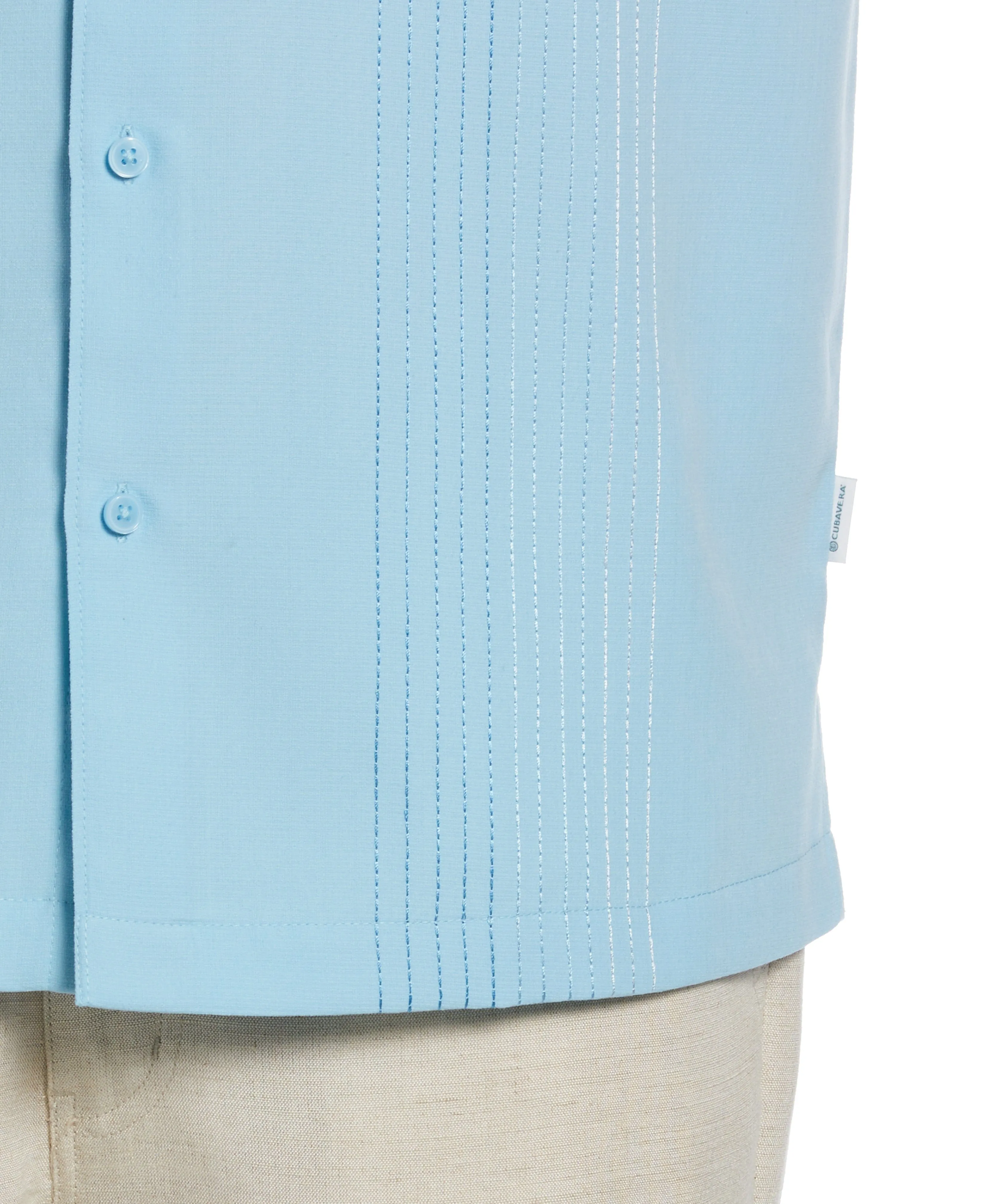 Big & Tall Ombre Embroidered Panel Shirt sold by Cubavera product image thumbnail 3