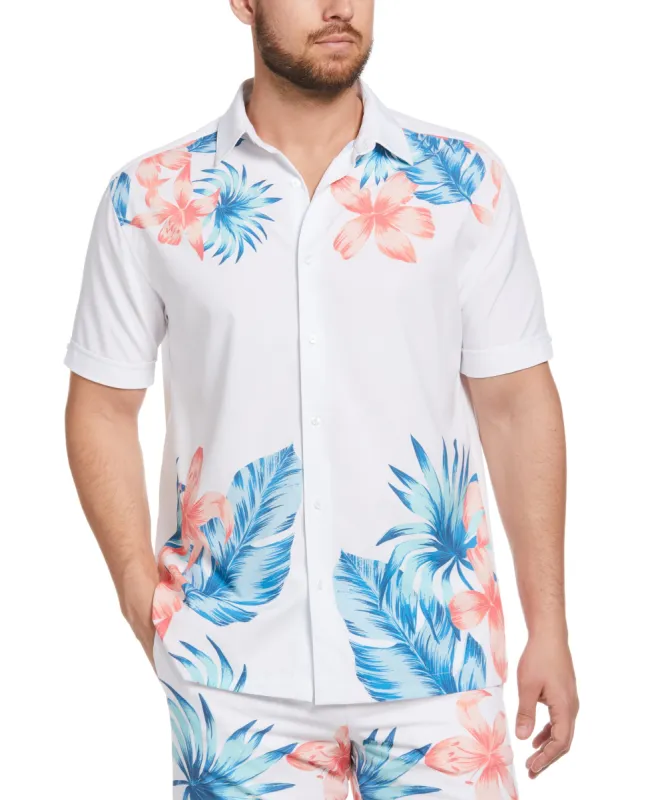 Tropical Floral Button Down Shirt sold by Cubavera