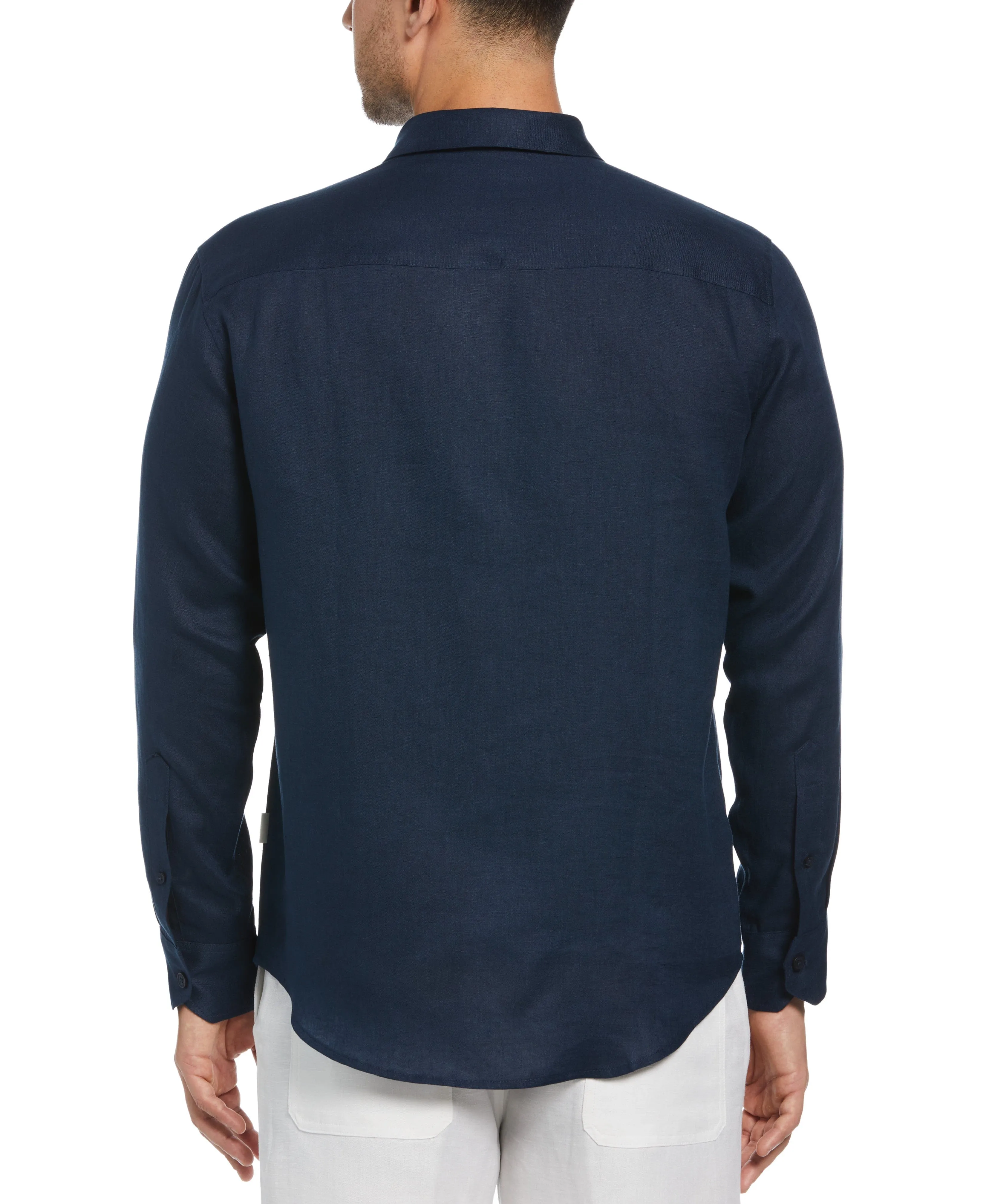 Solid Linen Sport Shirt sold by Cubavera product image thumbnail 2