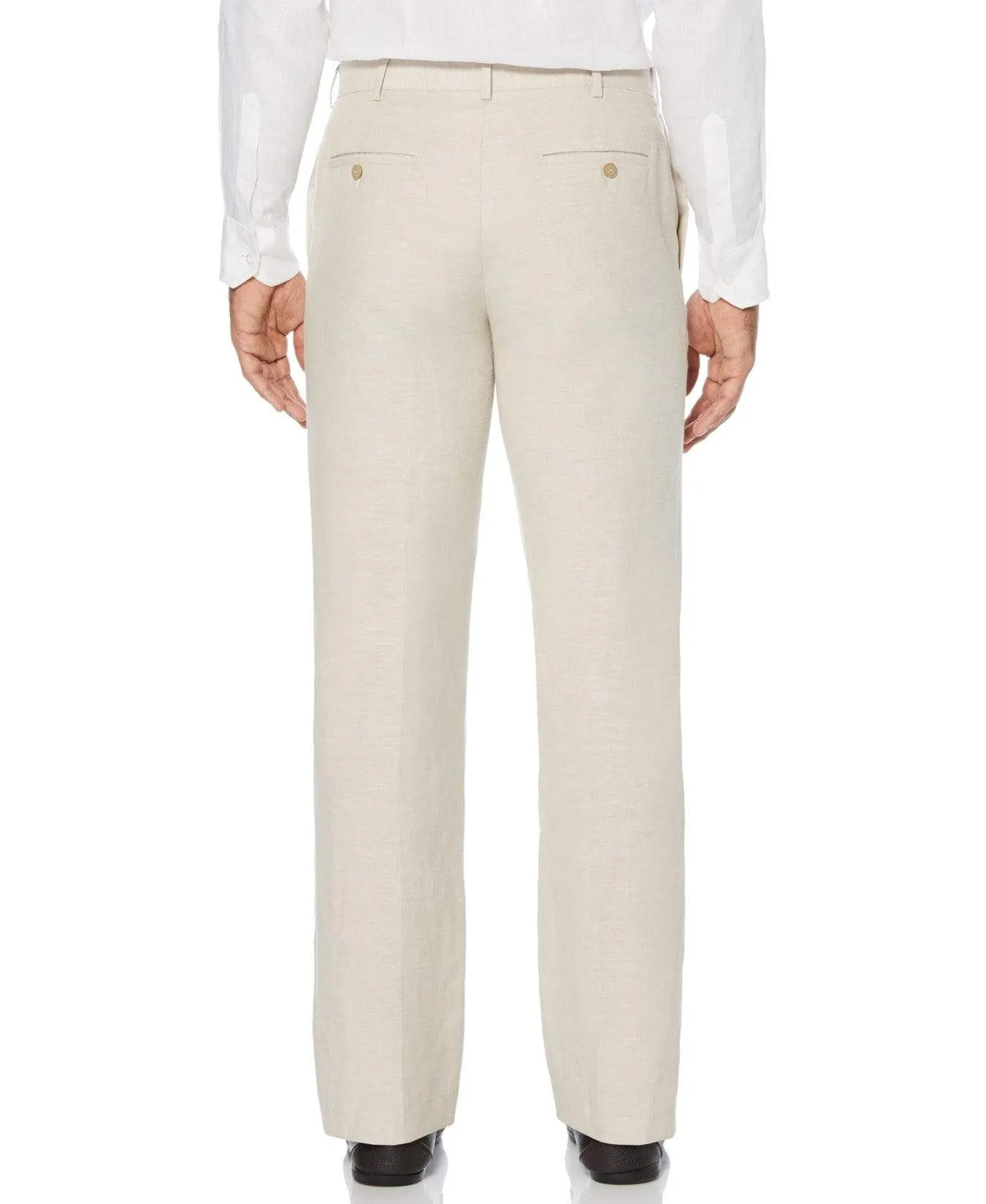 Big & Tall Linen-Blend Flat Front Pants sold by Cubavera product image thumbnail 2