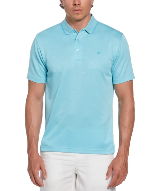 Diamond Jacquard Polo Shirt sold by Cubavera