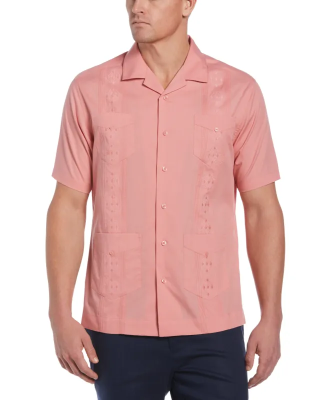 Big & Tall Authentic Embroidered Guayabera Shirt sold by Cubavera