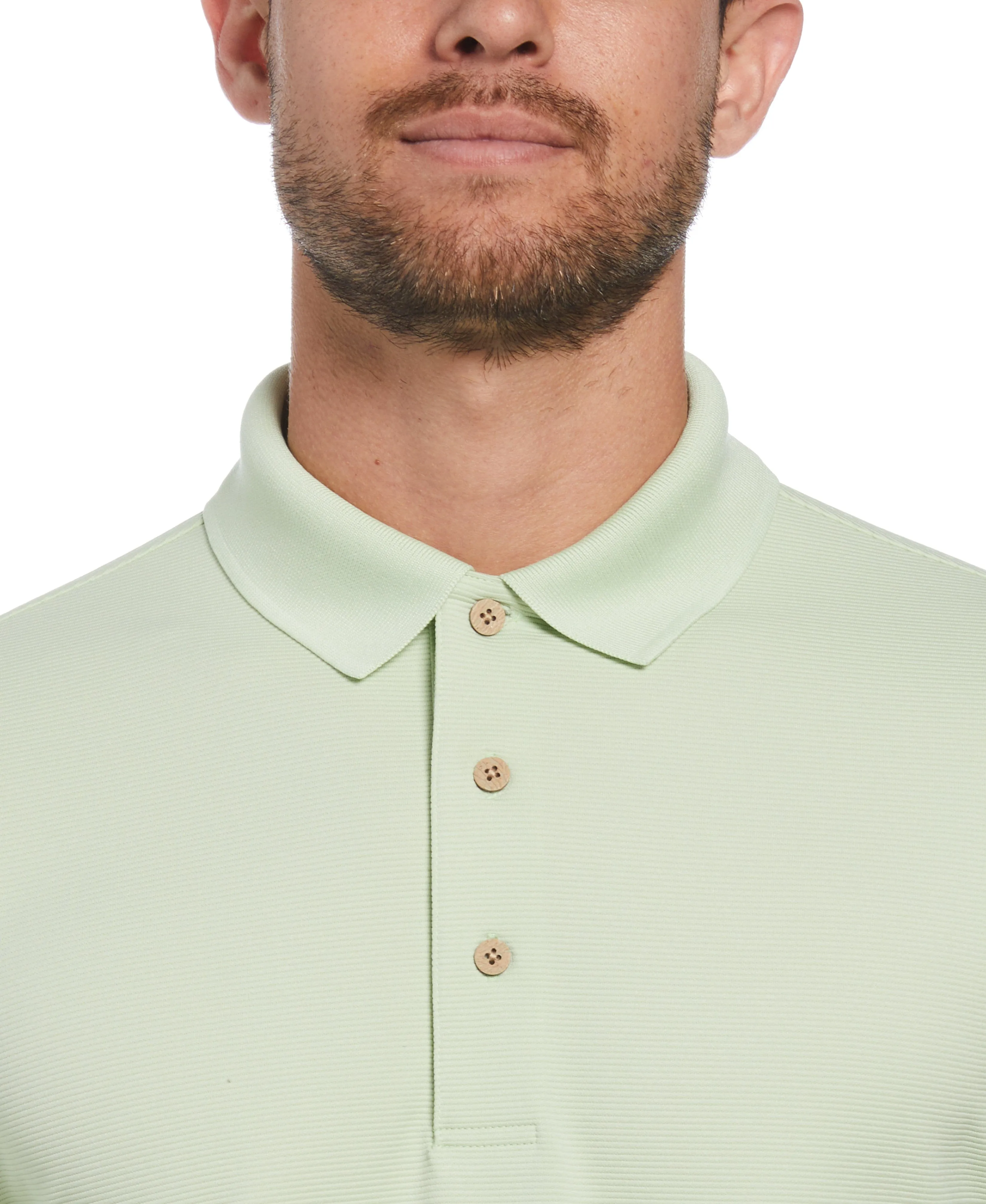 Big & Tall Solid Textured Polo sold by Cubavera product image thumbnail 3