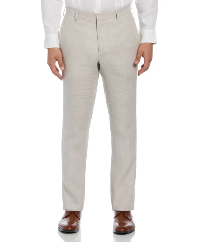 Big & Tall Delave Linen Flat Front Pant sold by Cubavera