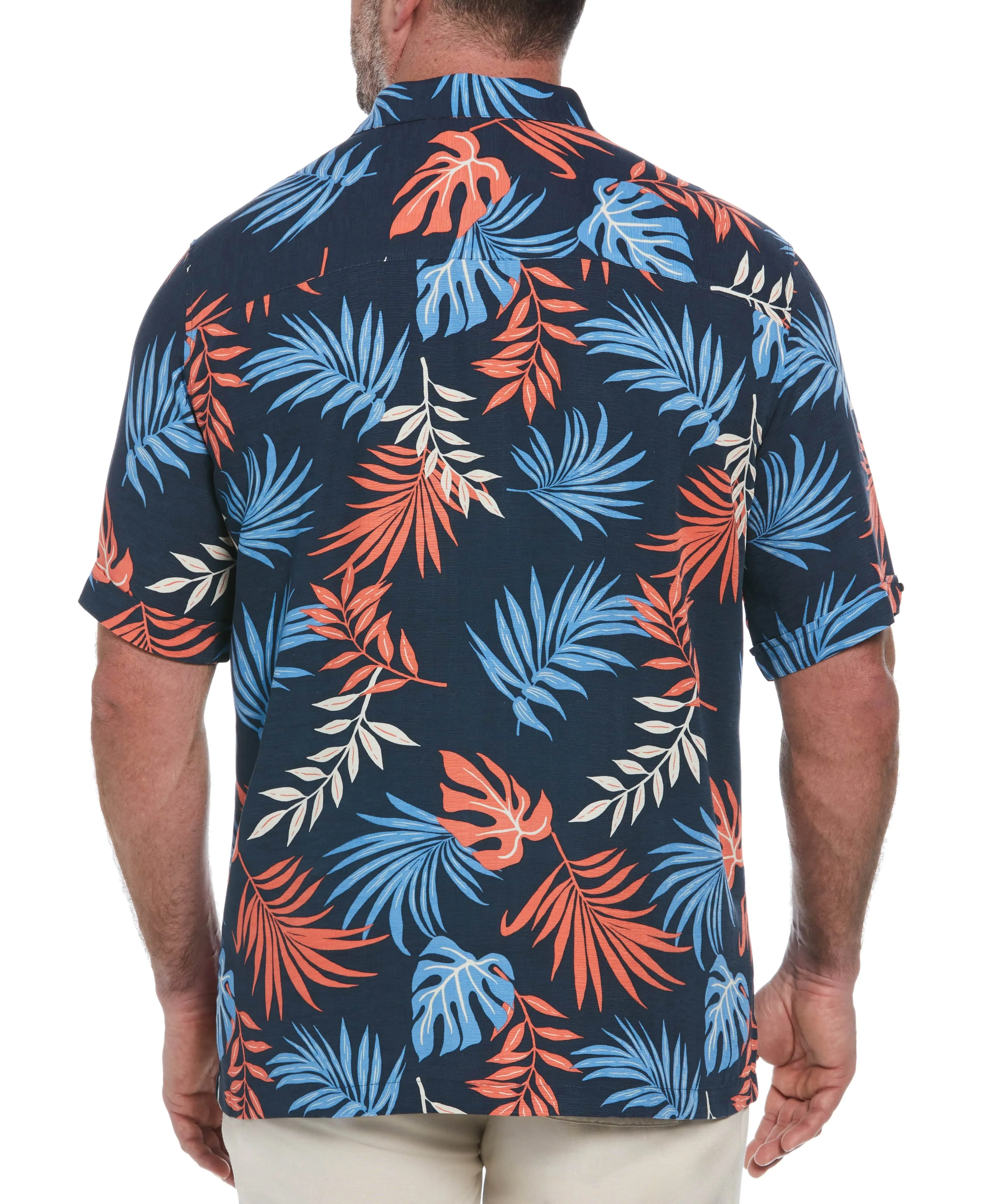 Big & Tall Multicolor Leaf Print Shirt sold by Cubavera product image thumbnail 2