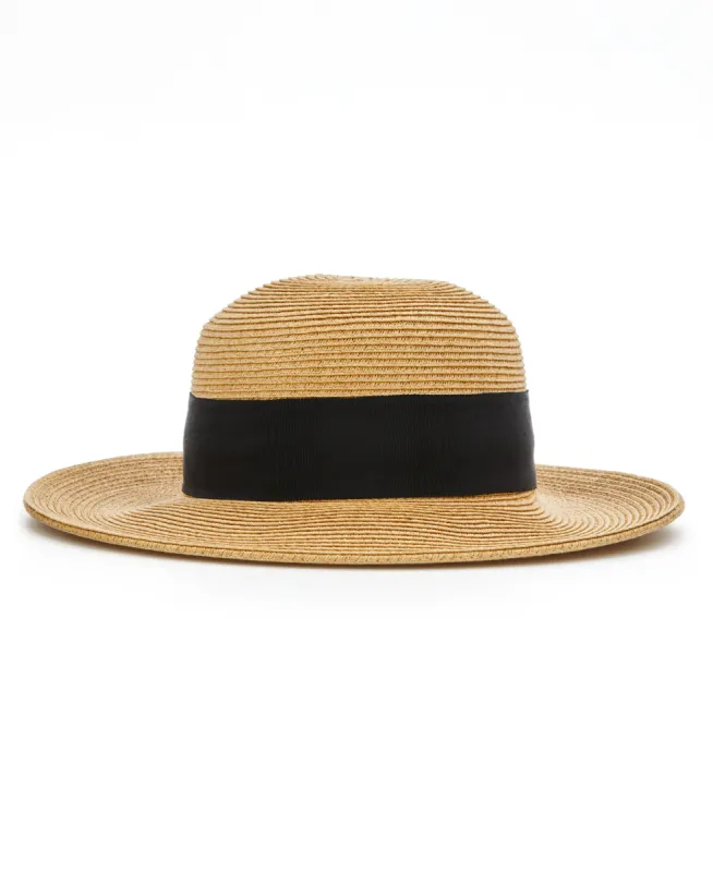 Women's Paper Braid Round Crown Hat sold by Cubavera