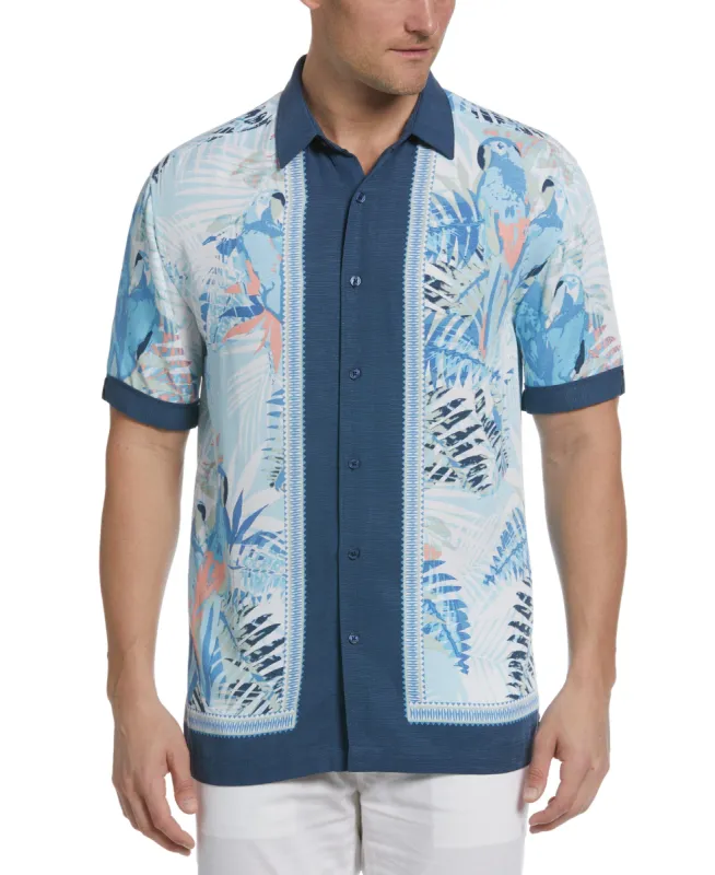 Tropical Print L Shape Shirt sold by Cubavera