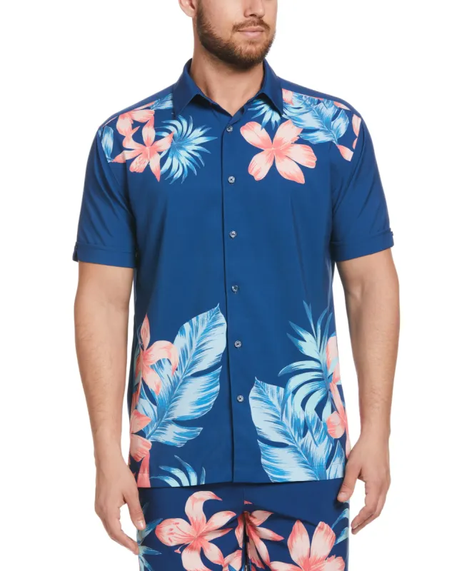 Tropical Floral Button Down Shirt sold by Cubavera