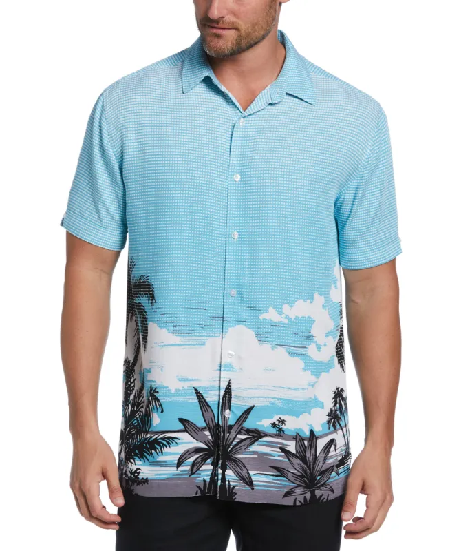 Palm Sky Print Shirt sold by Cubavera