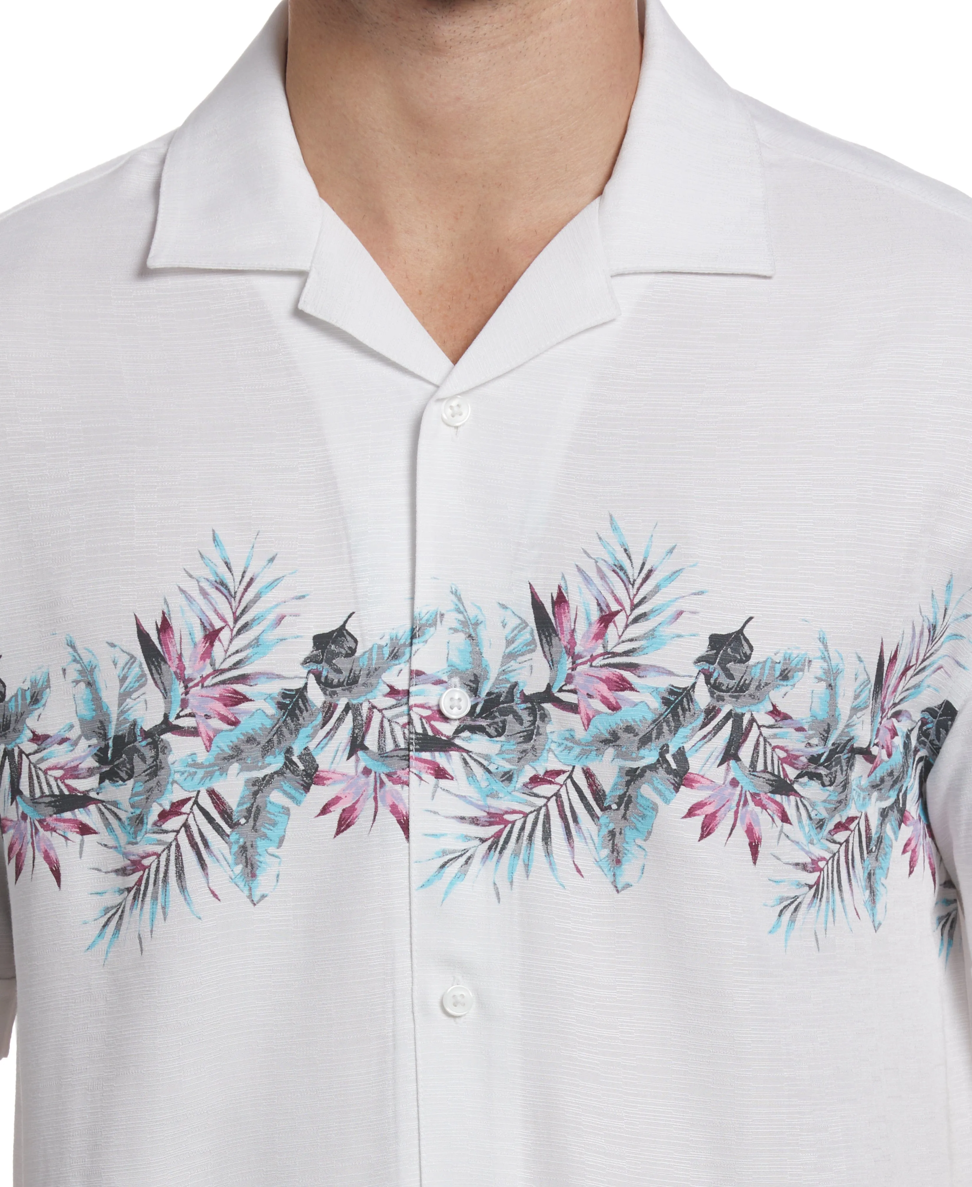 Tropical Chest Print Camp Collar Shirt sold by Cubavera product image thumbnail 4