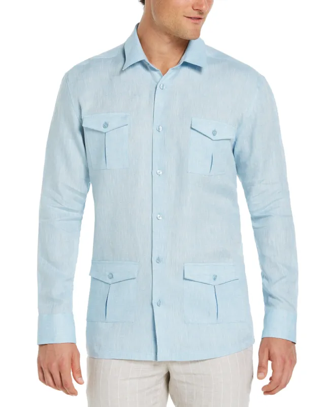 Linen Utility Guayabera made by Cubavera