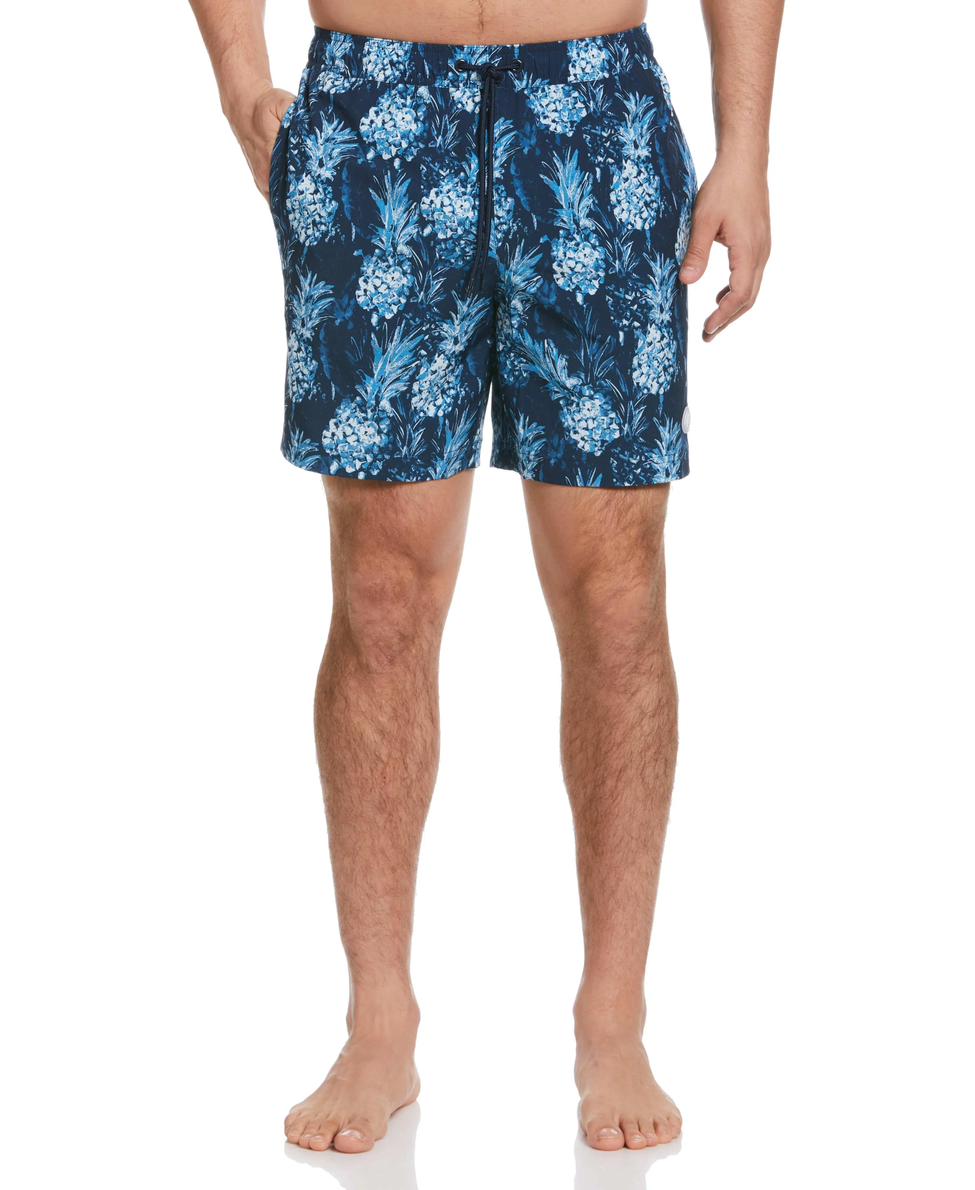 Pineapple Print 7" Swim Trunks sold by Cubavera