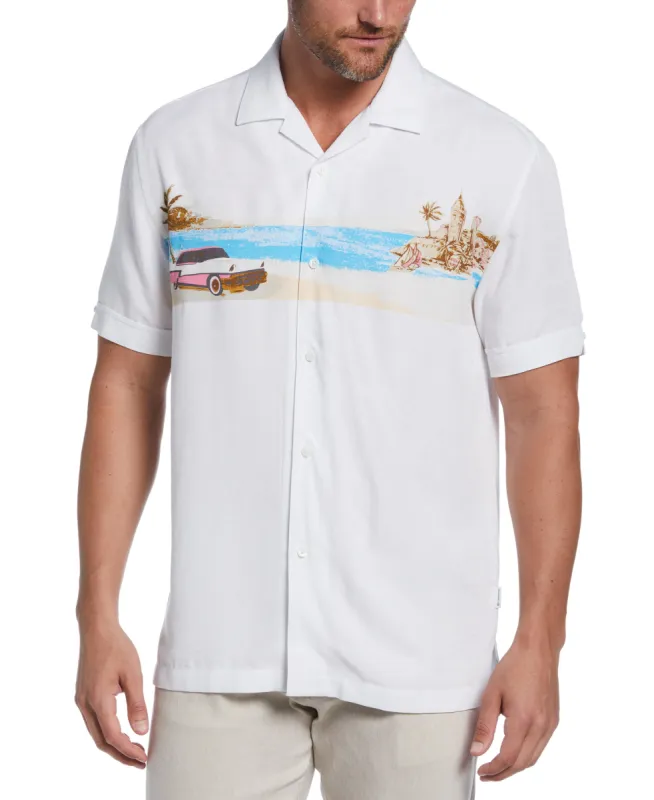 Camp Collar Textured Tropical Shirt sold by Cubavera