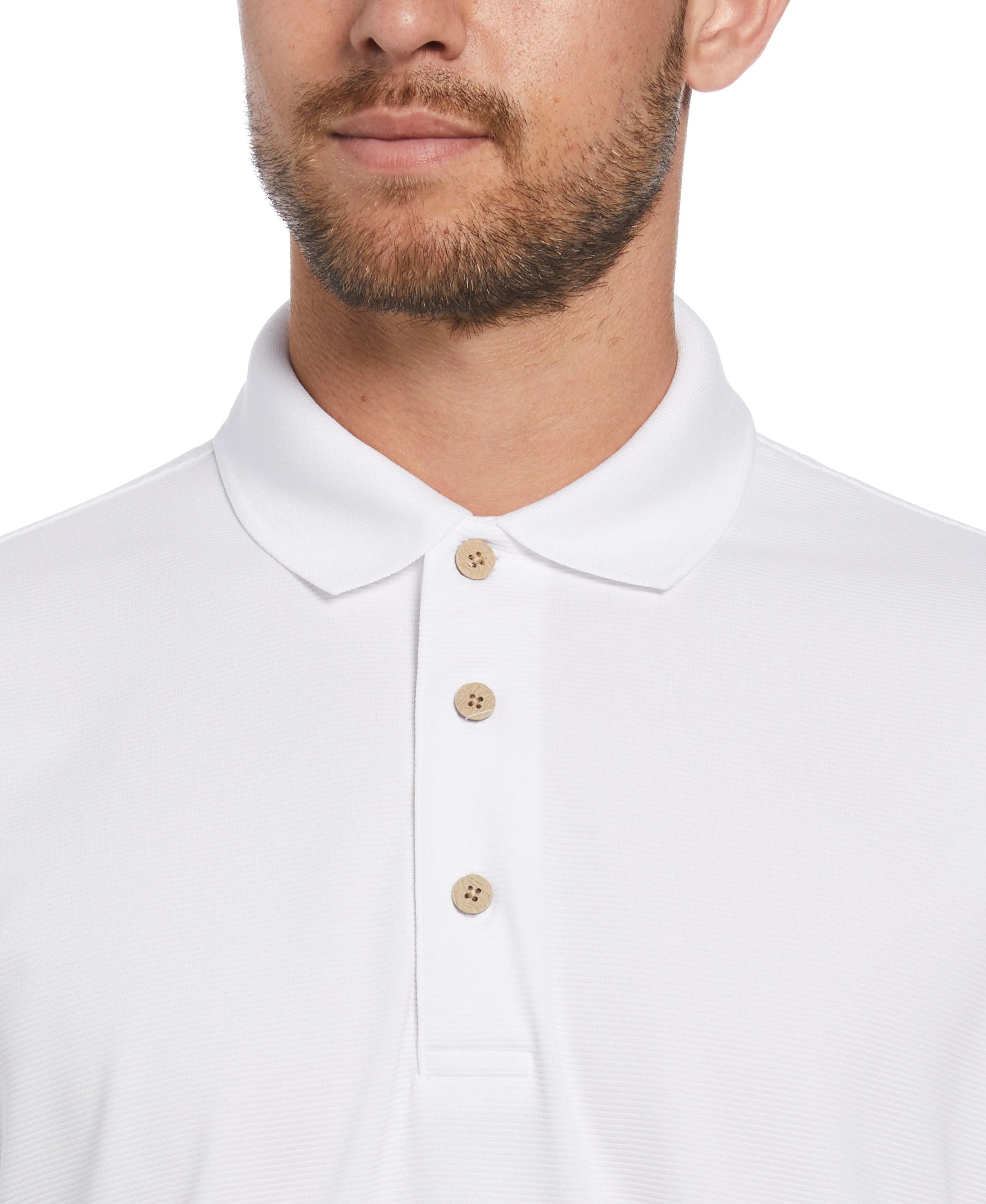 Big & Tall Solid Textured Polo sold by Cubavera product image thumbnail 3