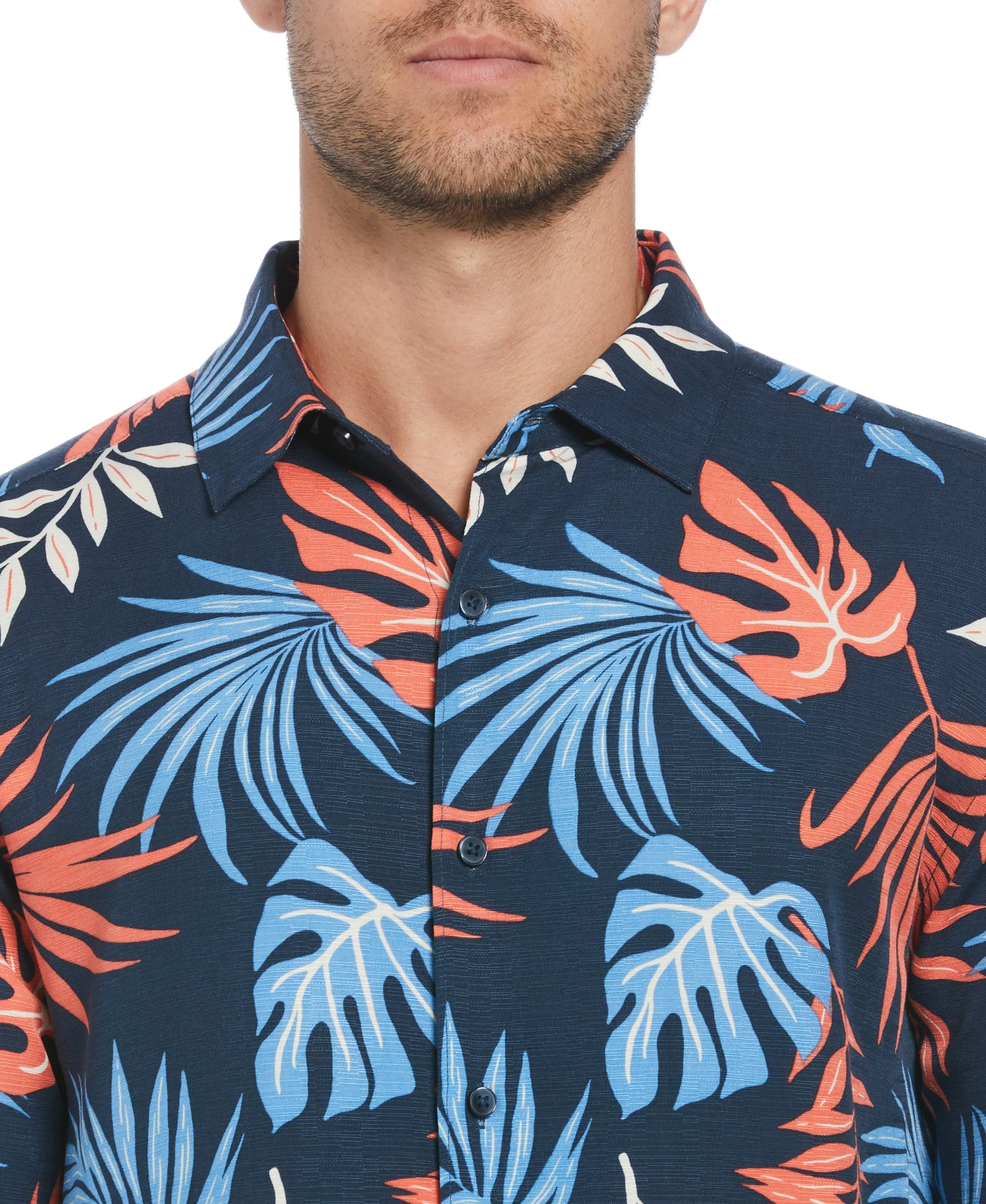 Multicolor Leaf Print Shirt sold by Cubavera product image thumbnail 3