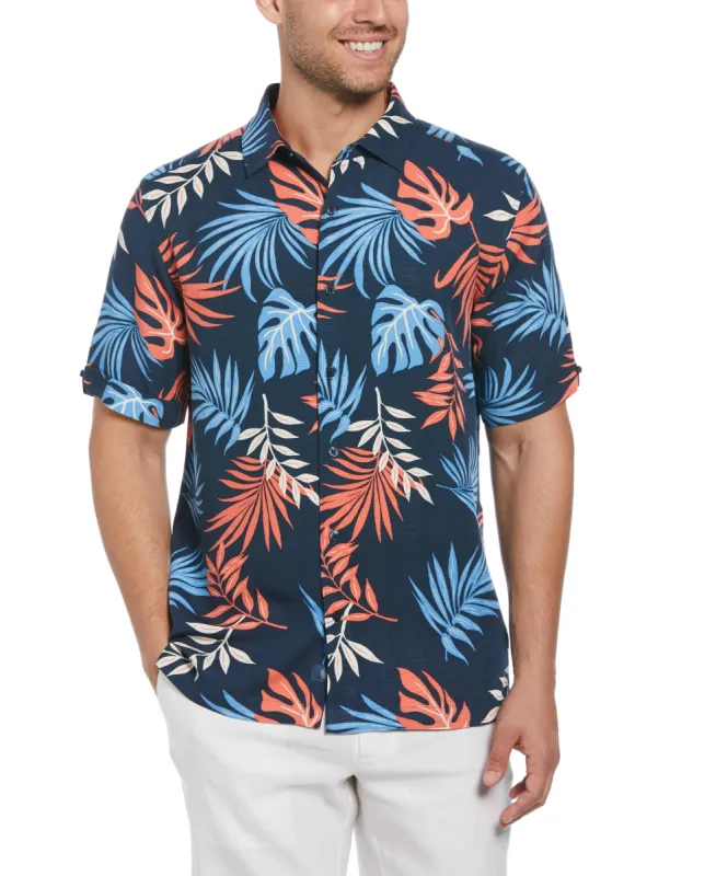 Multicolor Leaf Print Shirt sold by Cubavera