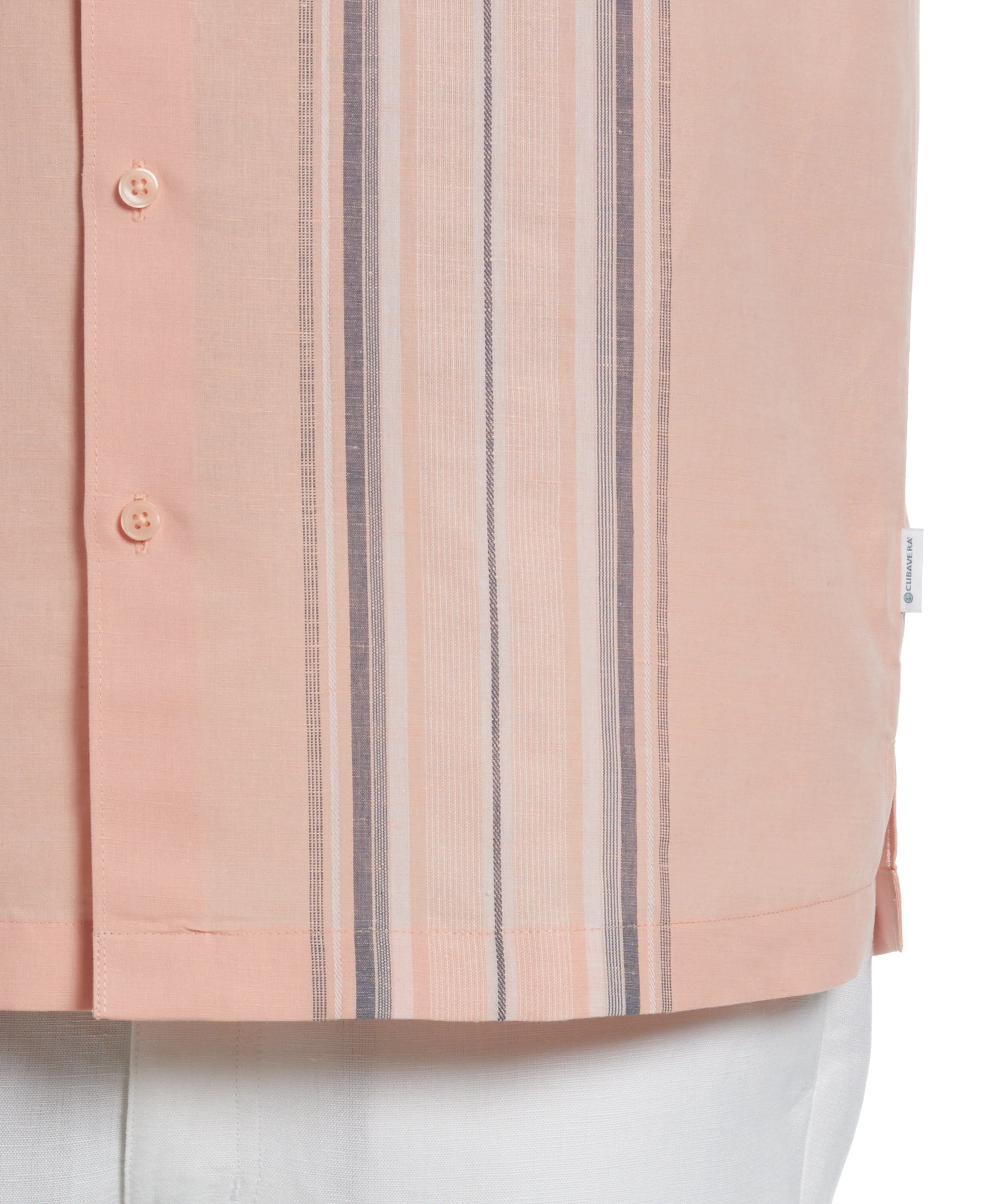 Linen Blend Yarn Dye Panel Shirt sold by Cubavera product image thumbnail 3