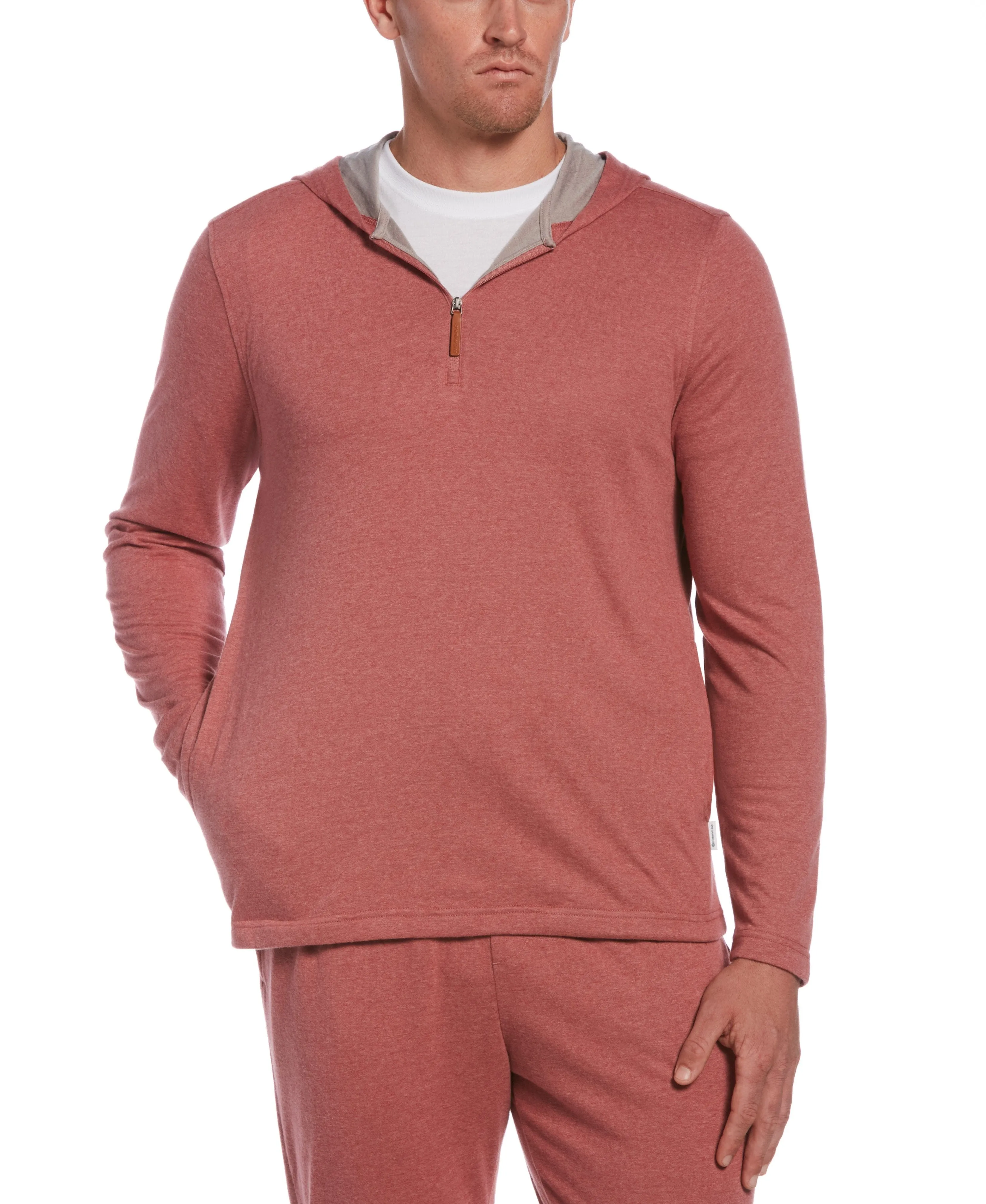 1/4 Zip Heather Knit Hoodie sold by Cubavera