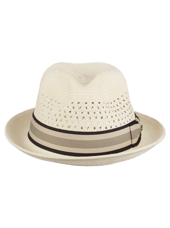 Vented Paper Braid Fedora sold by Cubavera