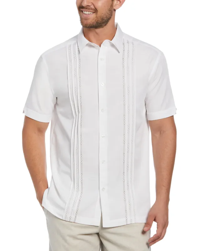 Big & Tall Geo Embroidered Panel Shirt sold by Cubavera