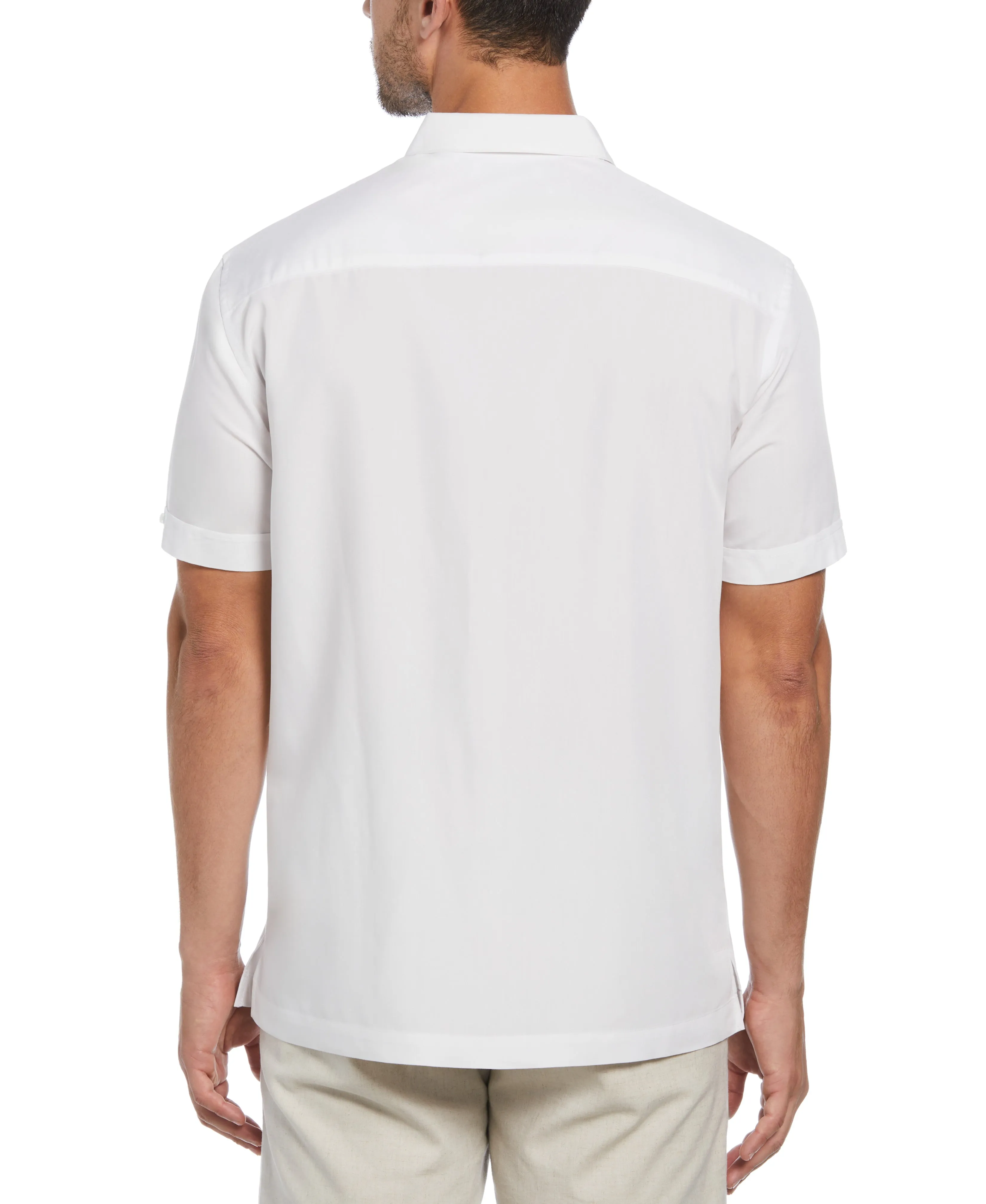 Big & Tall Geo Embroidered Panel Shirt sold by Cubavera product image thumbnail 2