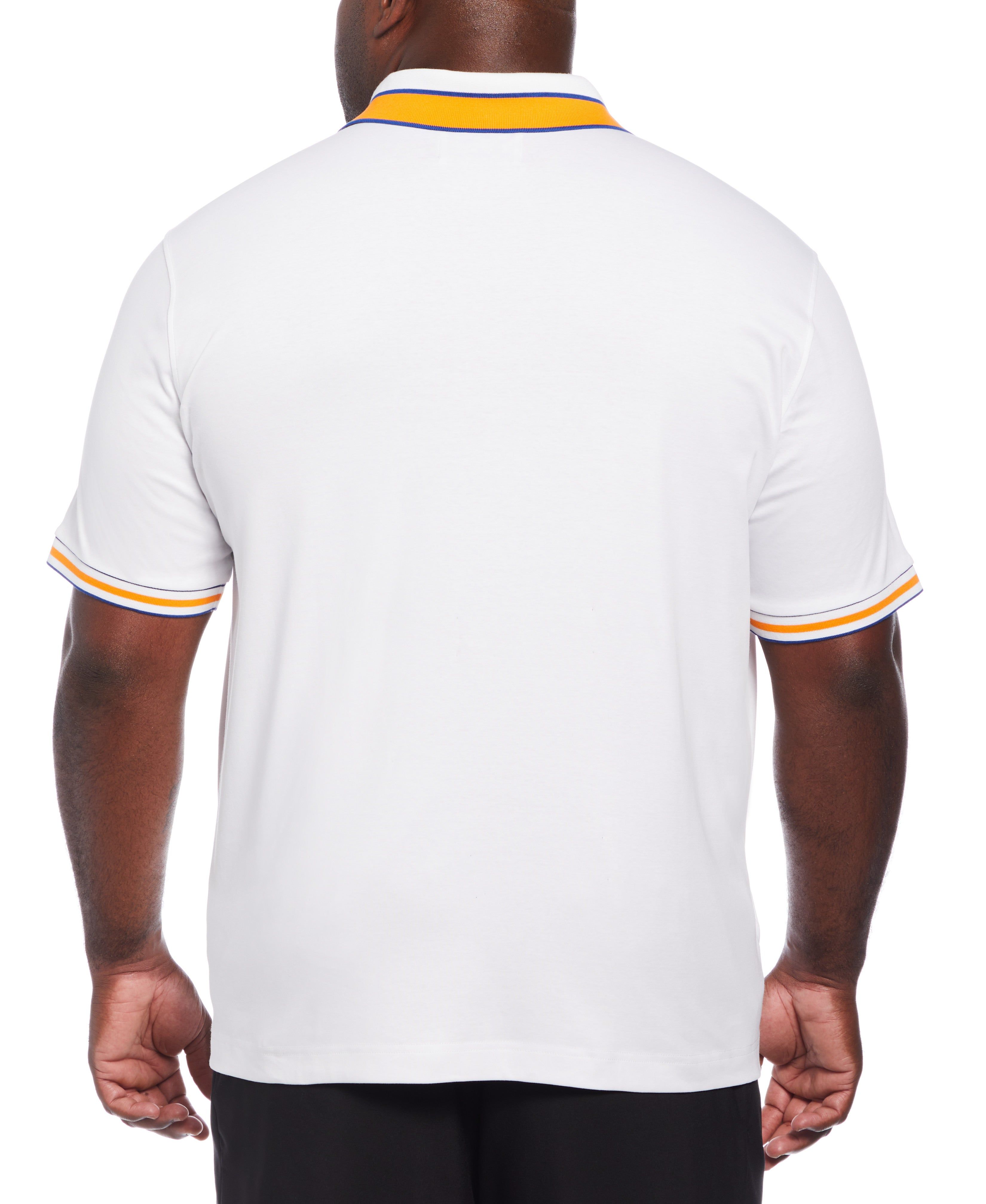 Original Penguin Big & Tall Striped Collar And Cuff Interlock Polo sold by Cubavera product image thumbnail 2