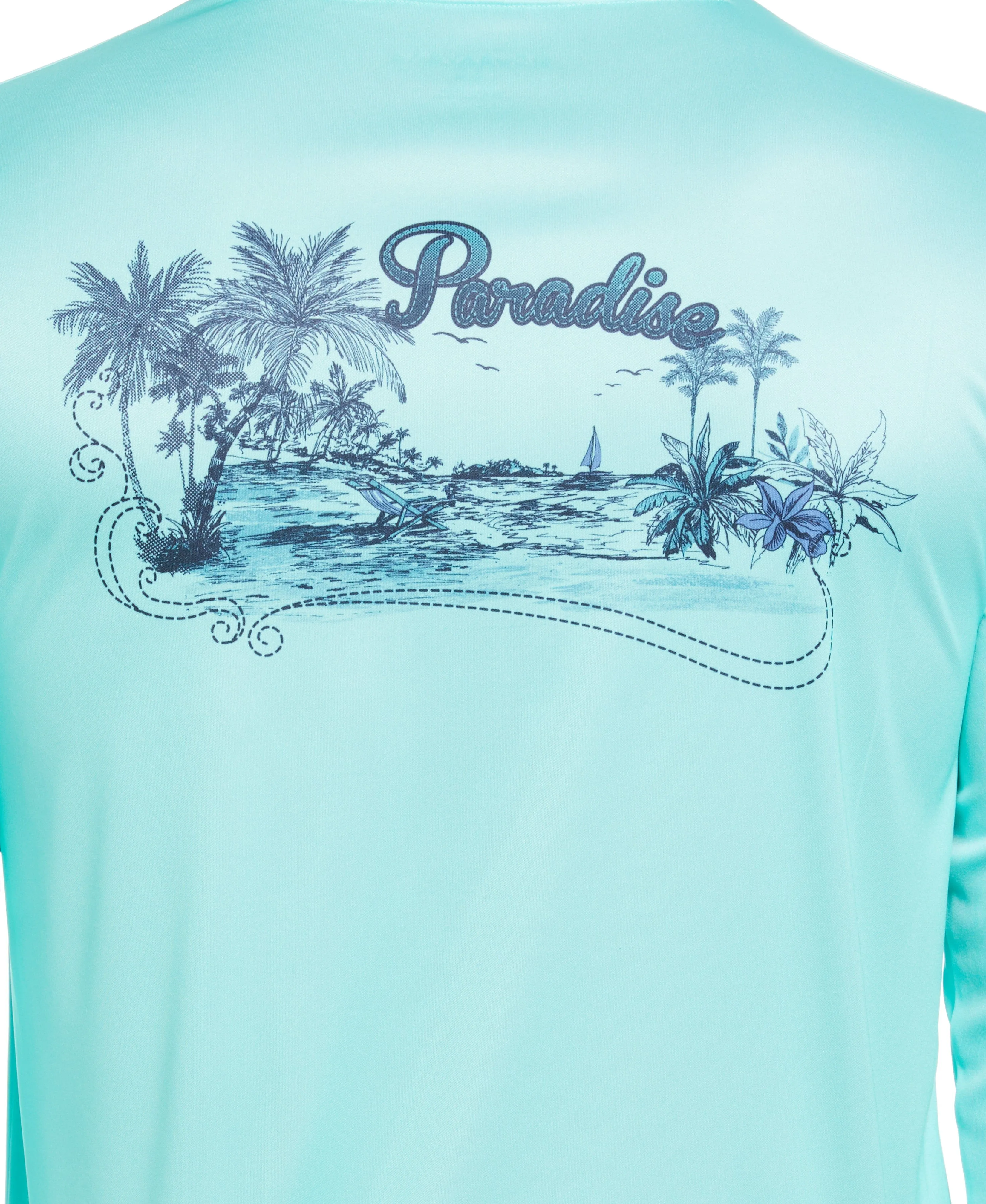 Paradise Print Sun Protection Shirt sold by Cubavera product image thumbnail 4