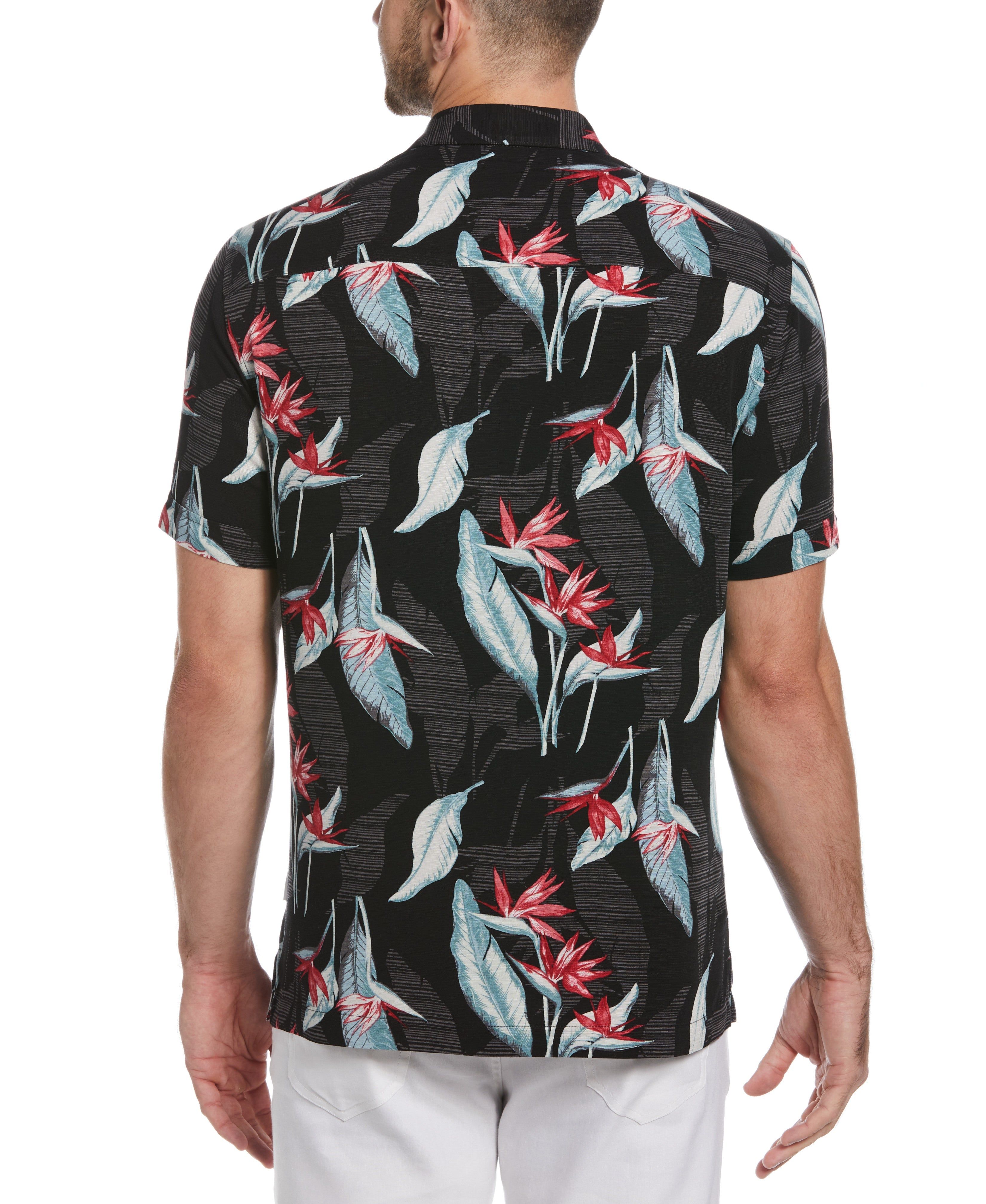 Floral Print Textured Tropical Shirt sold by Cubavera product image thumbnail 2