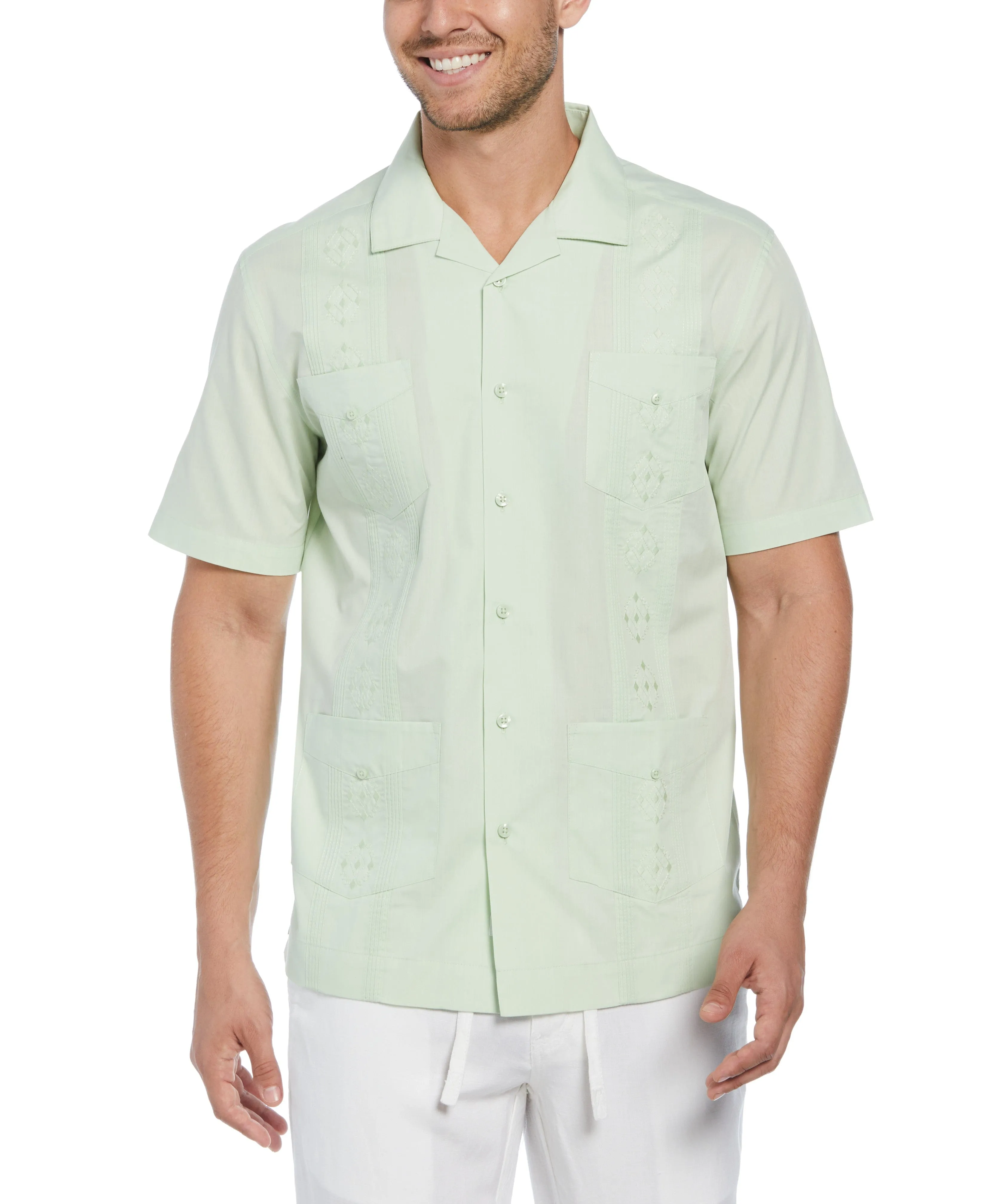 Big & Tall Authentic Embroidered Guayabera Shirt sold by Cubavera
