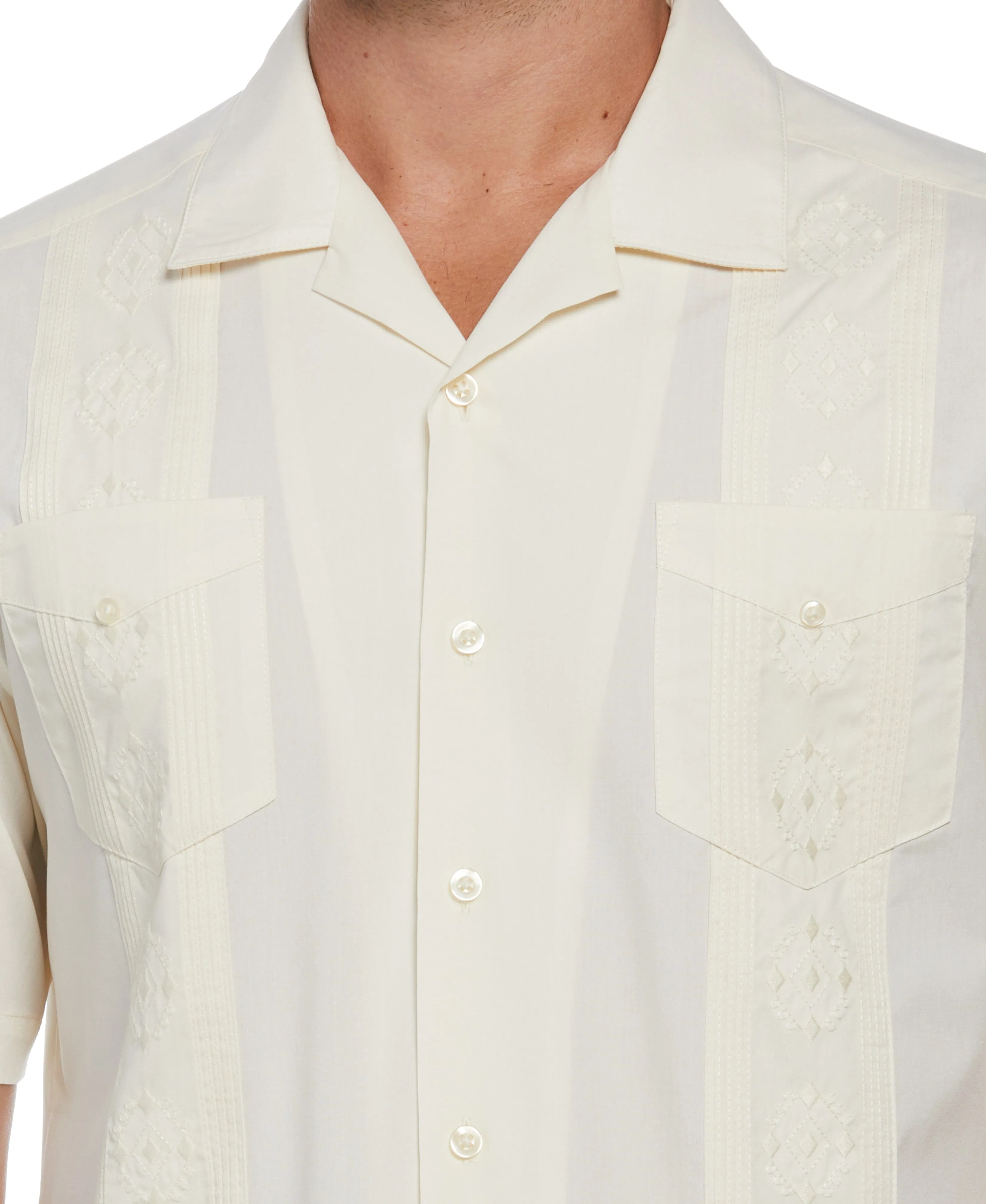 Big & Tall Authentic Embroidered Guayabera Shirt sold by Cubavera product image thumbnail 3