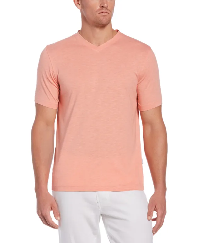 Slub V-Neck Tee sold by Cubavera