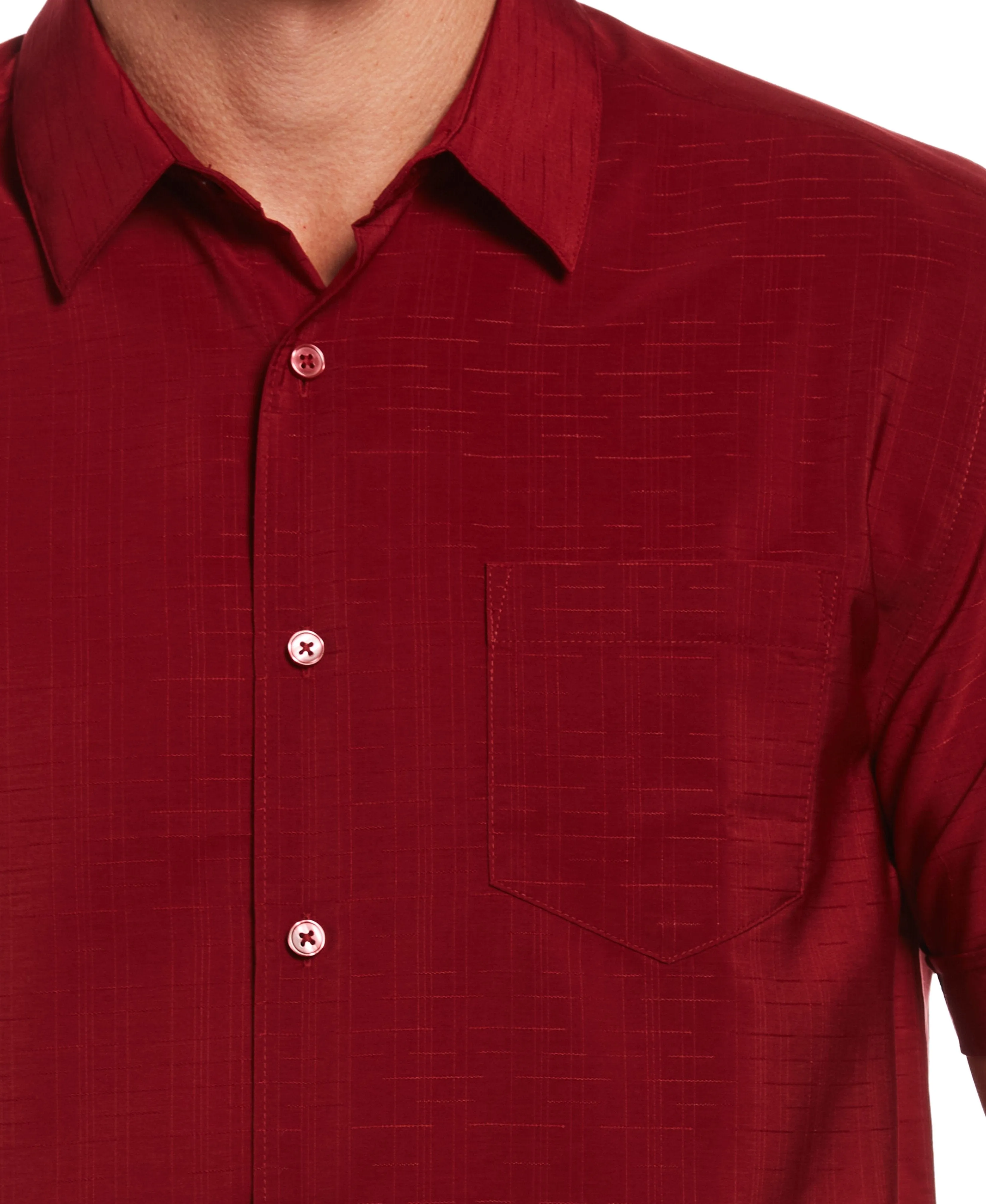 Textured One Pocket Shirt sold by Cubavera product image thumbnail 4