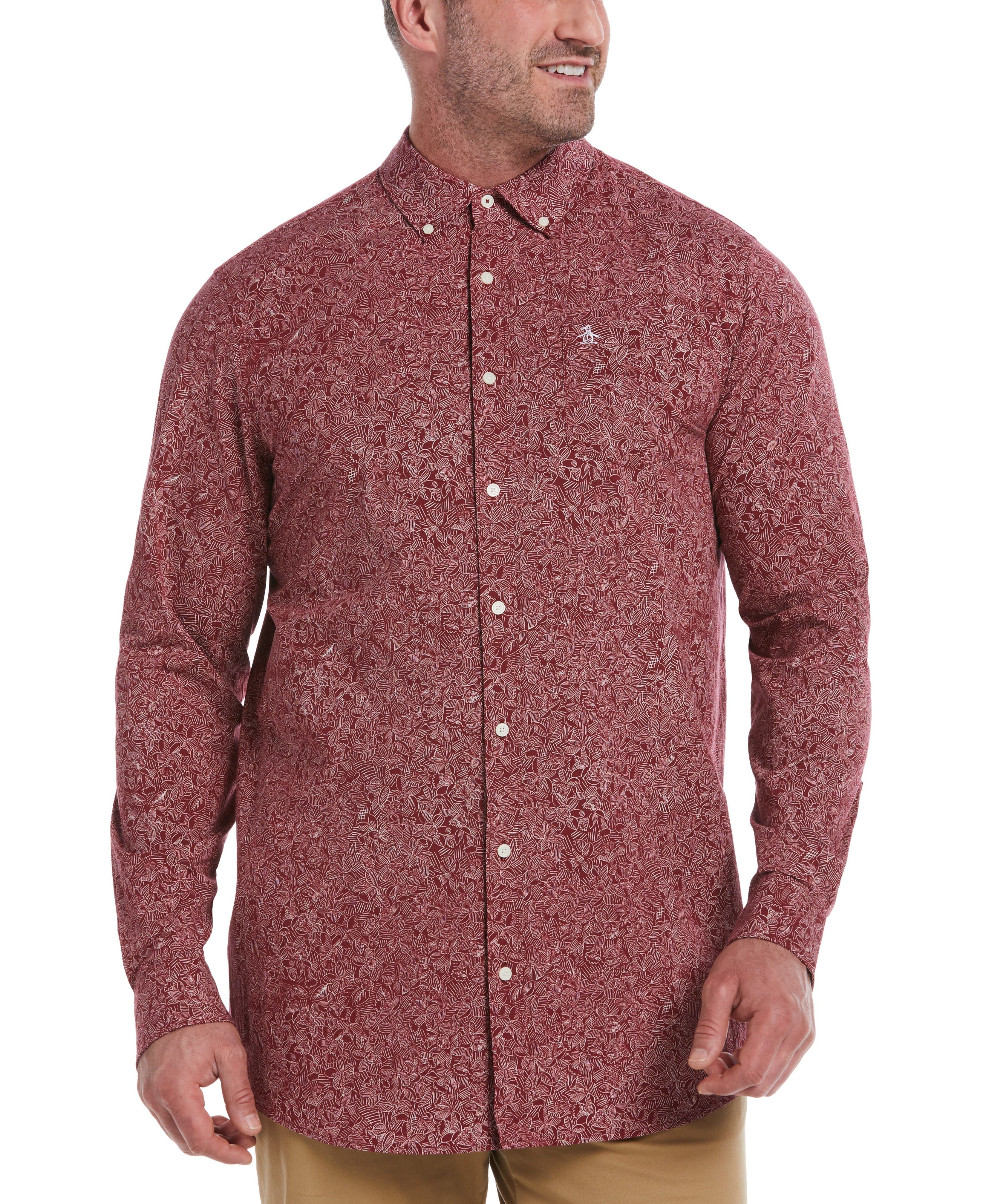 Big & Tall Ecovero™ Woven Poplin Stretch Shirt sold by Cubavera