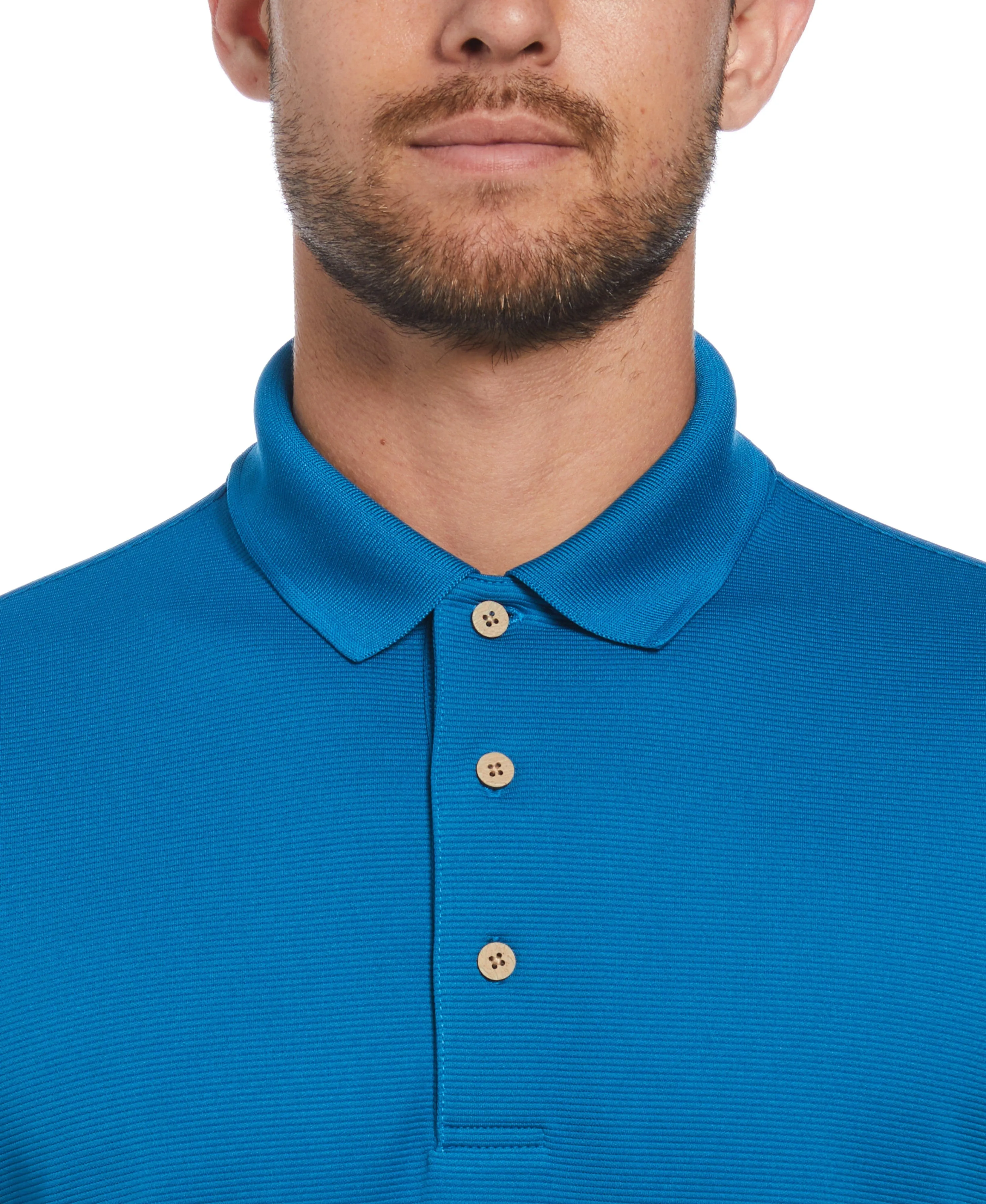 Big & Tall Solid Textured Polo sold by Cubavera product image thumbnail 3